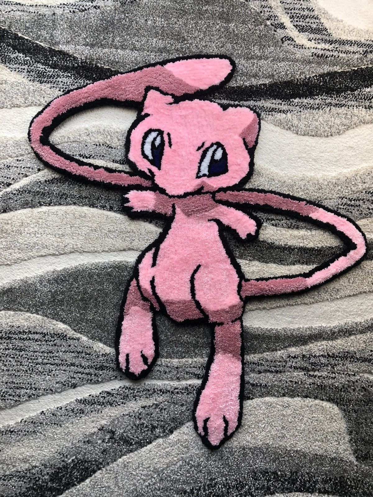Pre-owned Pokemon X Siberia Hills Spiritual Children Mew Rug In Pink