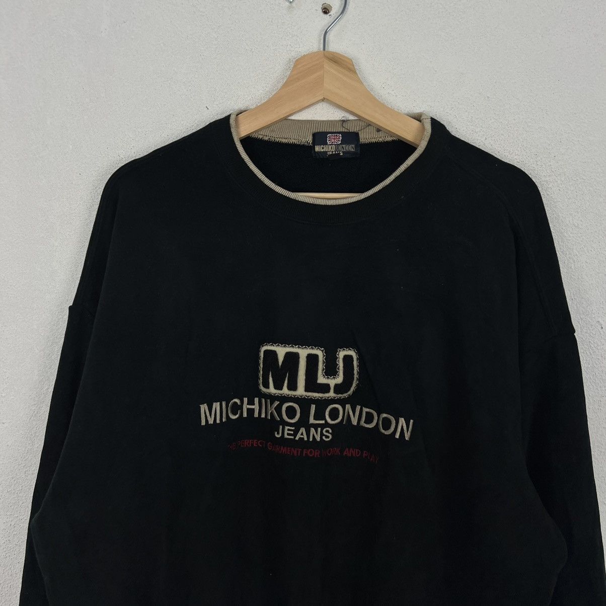 Japanese Brand VINTAGE MICHIKO LONDON EMBROIDERY BIG LOGO SWEATSHIRT Size US L / EU 52-54 / 3 - 3 Thumbnail