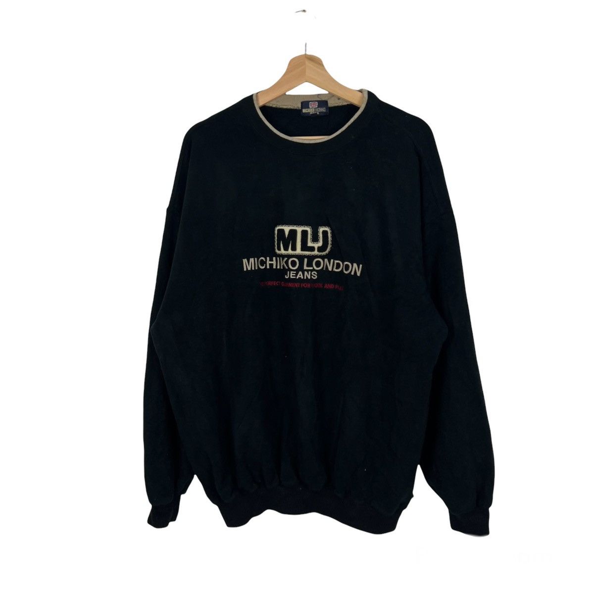 Japanese Brand VINTAGE MICHIKO LONDON EMBROIDERY BIG LOGO SWEATSHIRT Size US L / EU 52-54 / 3 - 1 Thumbnail