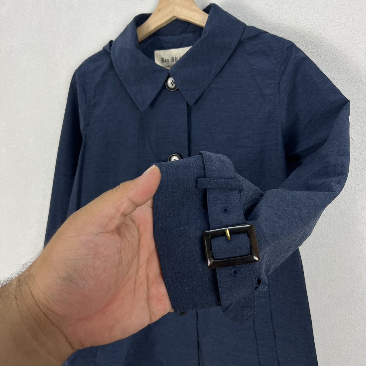 Beams Plus RARE TRENCH COAT JACKET RAY BEAMS FABRIC OF JAPAN Size US M / EU 48-50 / 2 - 6 Thumbnail
