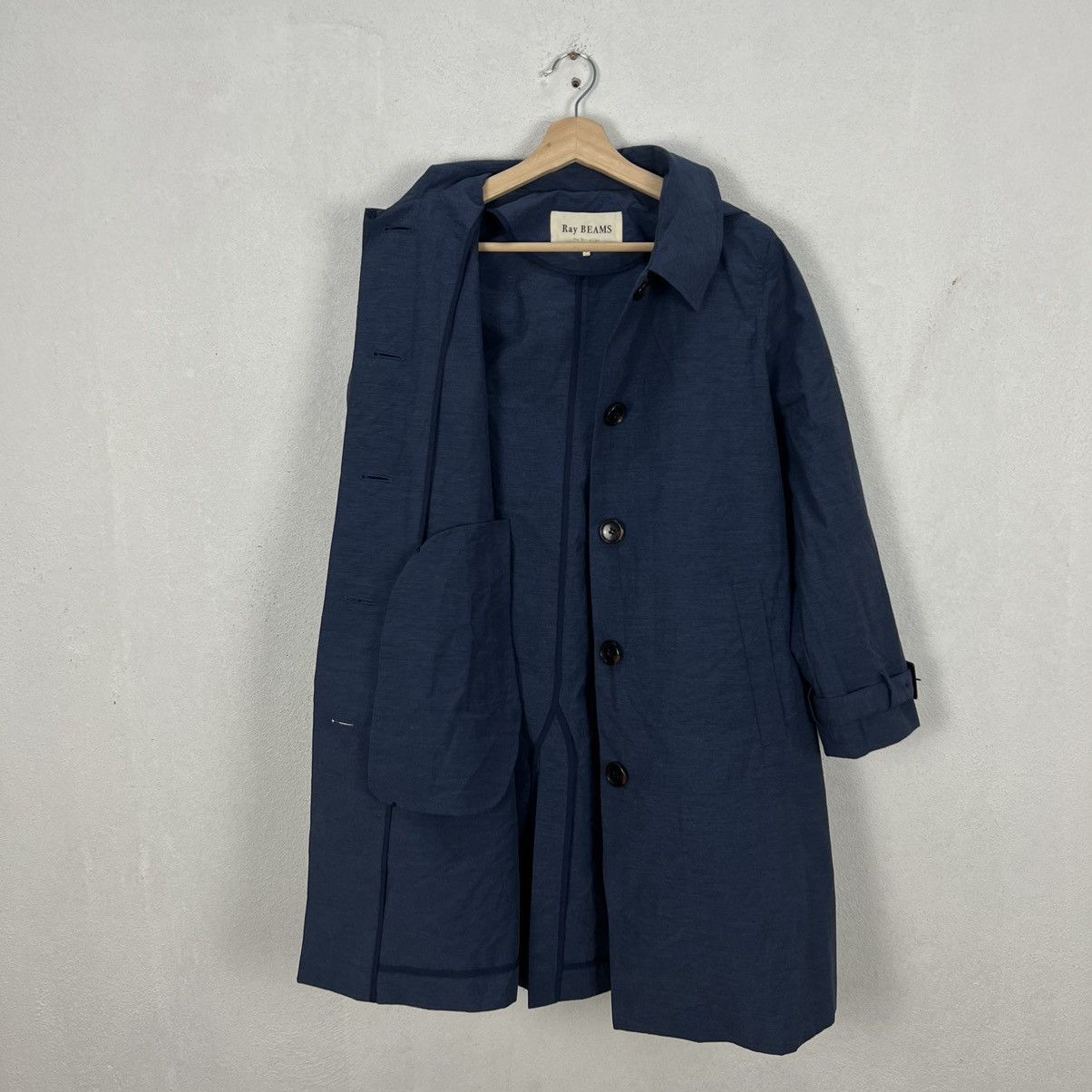 Beams Plus RARE TRENCH COAT JACKET RAY BEAMS FABRIC OF JAPAN Size US M / EU 48-50 / 2 - 9 Thumbnail