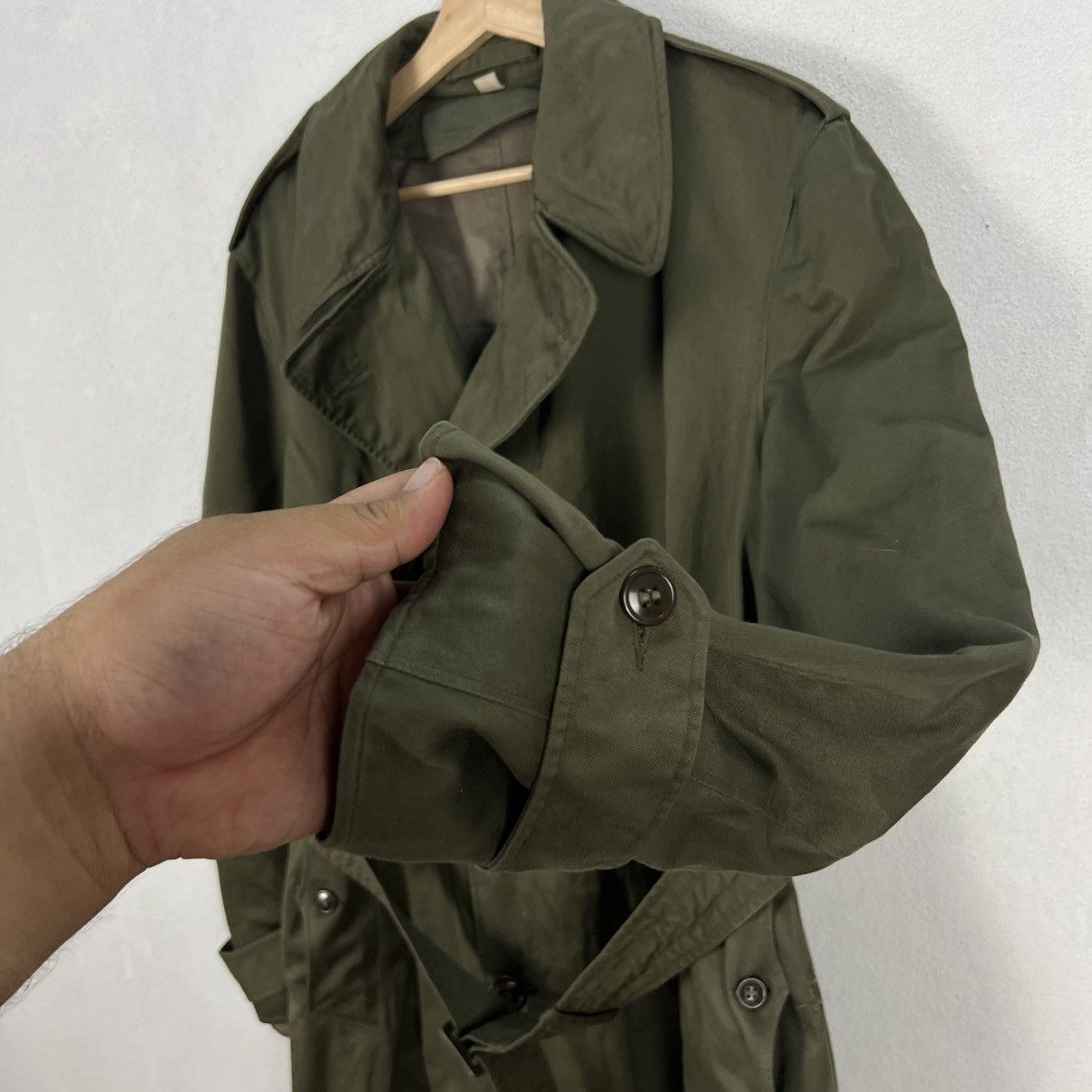 Vintage VINTAGE 70’s TRENCH COAT JACKET MILITARY US ISSUE Size US M / EU 48-50 / 2 - 8 Thumbnail