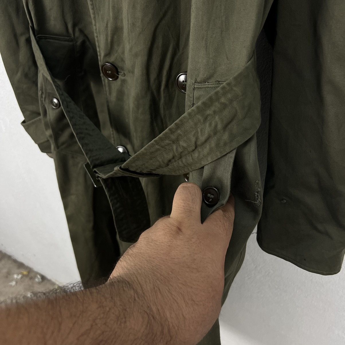 Vintage VINTAGE 70’s TRENCH COAT JACKET MILITARY US ISSUE Size US M / EU 48-50 / 2 - 7 Thumbnail