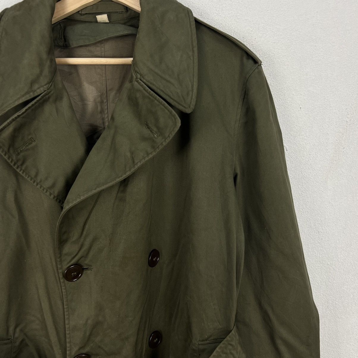 Vintage VINTAGE 70’s TRENCH COAT JACKET MILITARY US ISSUE Size US M / EU 48-50 / 2 - 6 Thumbnail