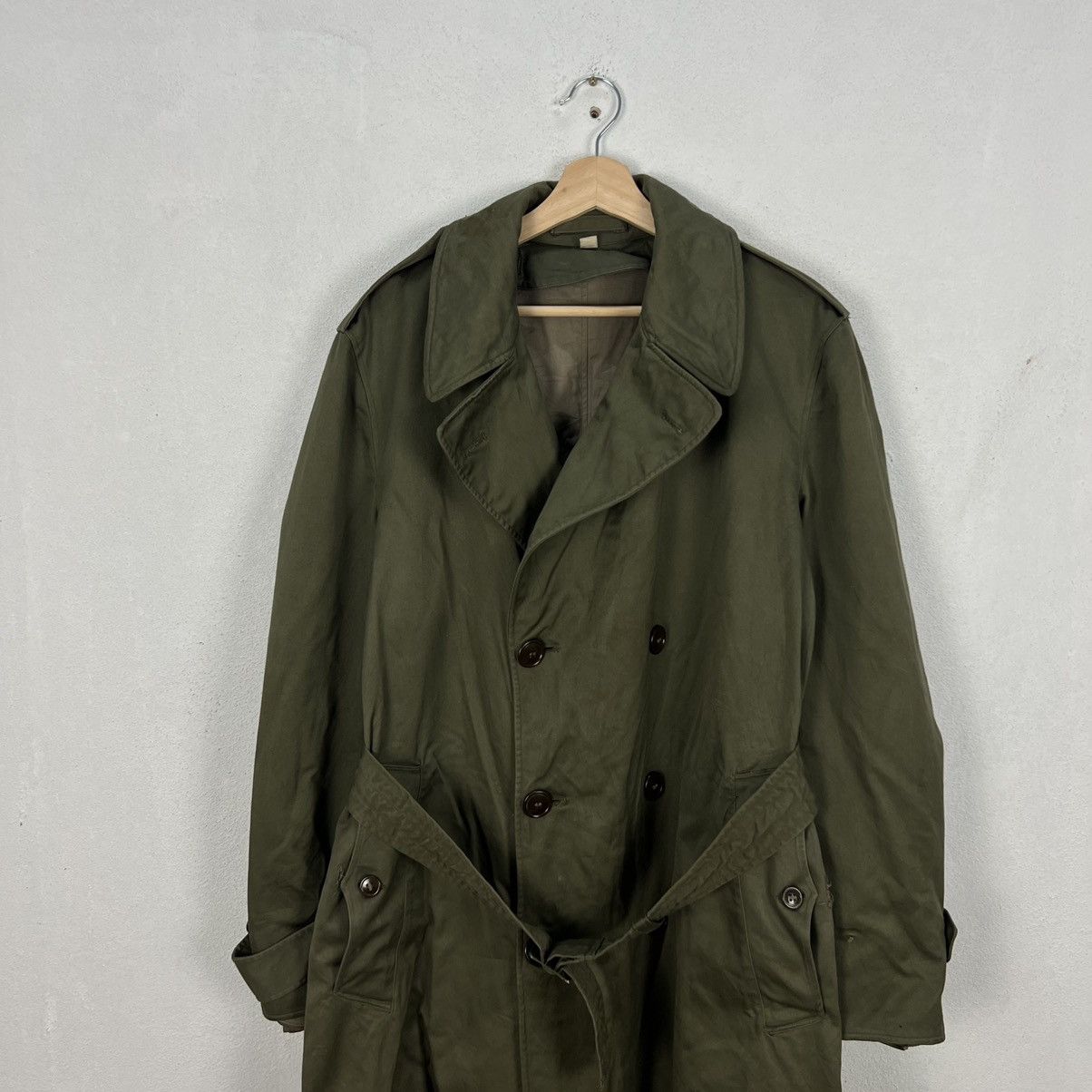 Vintage VINTAGE 70’s TRENCH COAT JACKET MILITARY US ISSUE Size US M / EU 48-50 / 2 - 3 Thumbnail