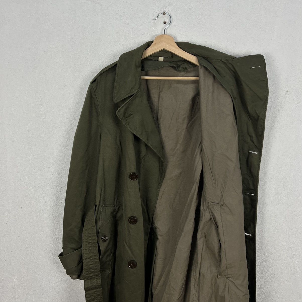 Vintage VINTAGE 70’s TRENCH COAT JACKET MILITARY US ISSUE Size US M / EU 48-50 / 2 - 14 Thumbnail