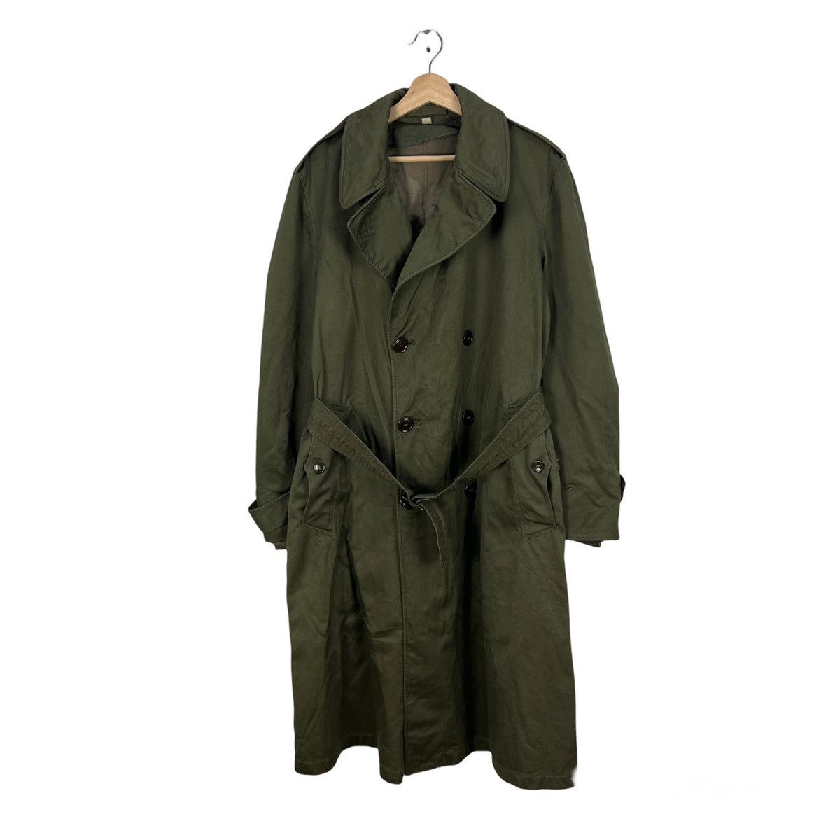 Vintage VINTAGE 70’s TRENCH COAT JACKET MILITARY US ISSUE Size US M / EU 48-50 / 2 - 1 Thumbnail
