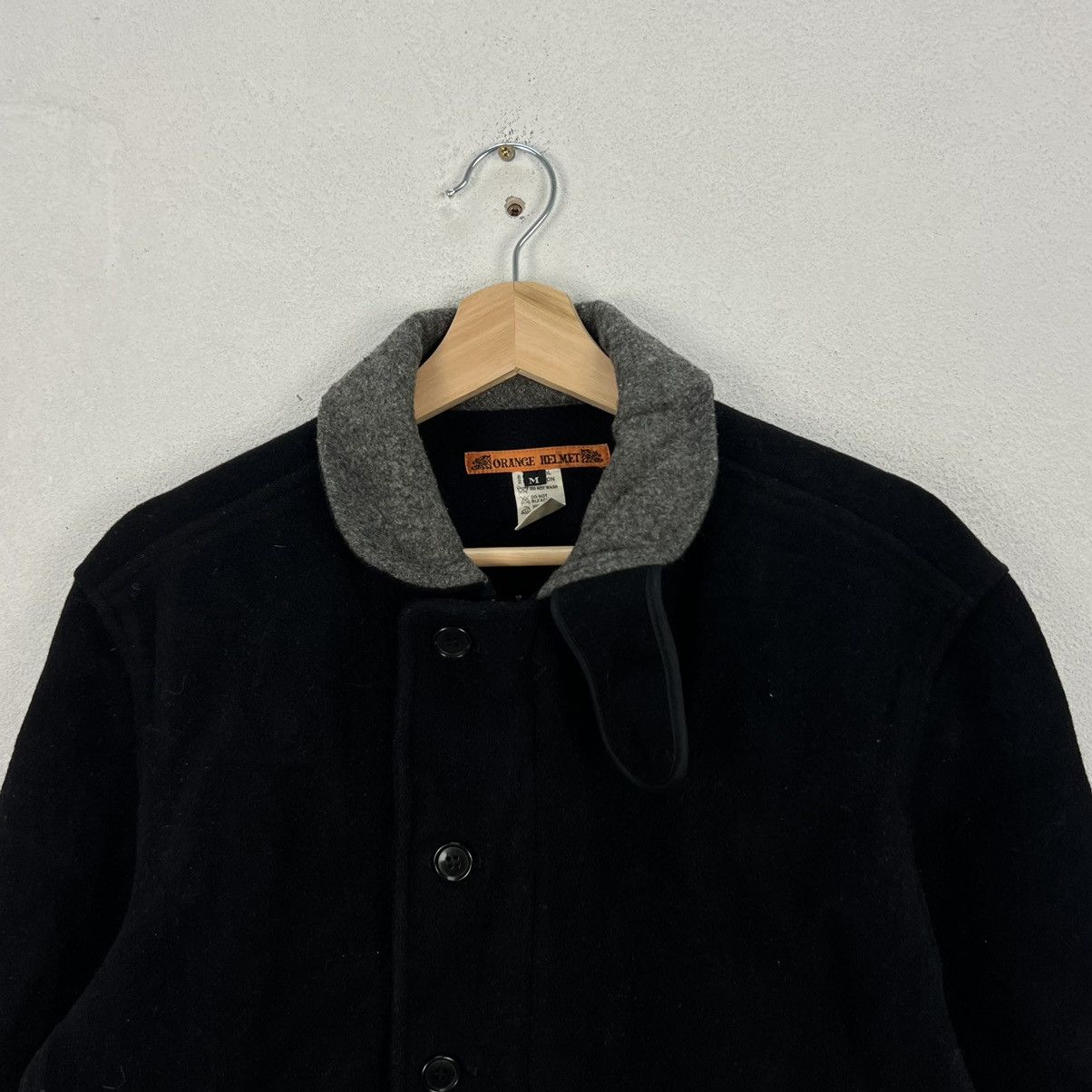 Japanese Brand VINTAGE ORANGE HELMET WOOL JACKET INSPIRED BY ISSEY MIYAKE Size US M / EU 48-50 / 2 - 5 Thumbnail
