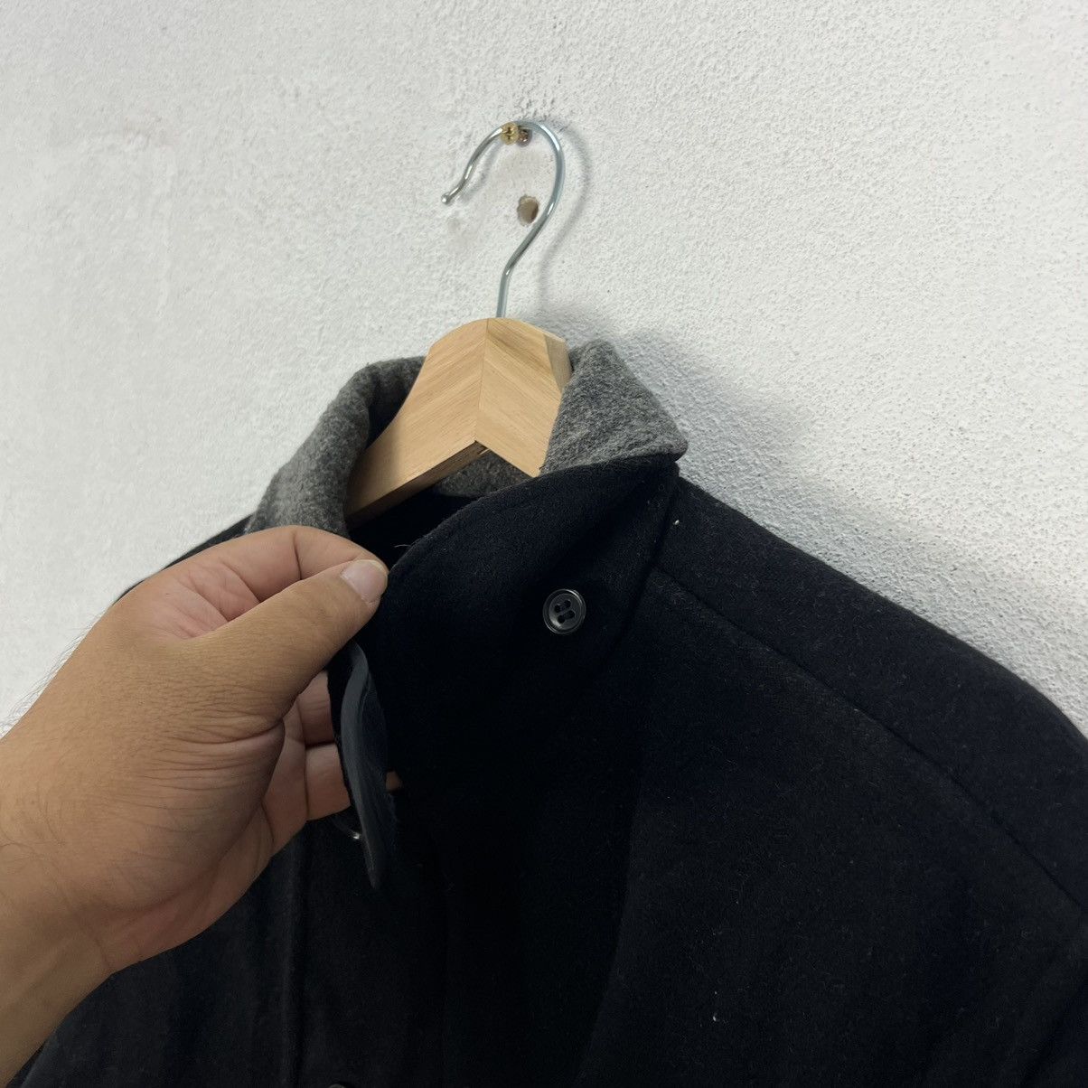 Japanese Brand VINTAGE ORANGE HELMET WOOL JACKET INSPIRED BY ISSEY MIYAKE Size US M / EU 48-50 / 2 - 9 Thumbnail