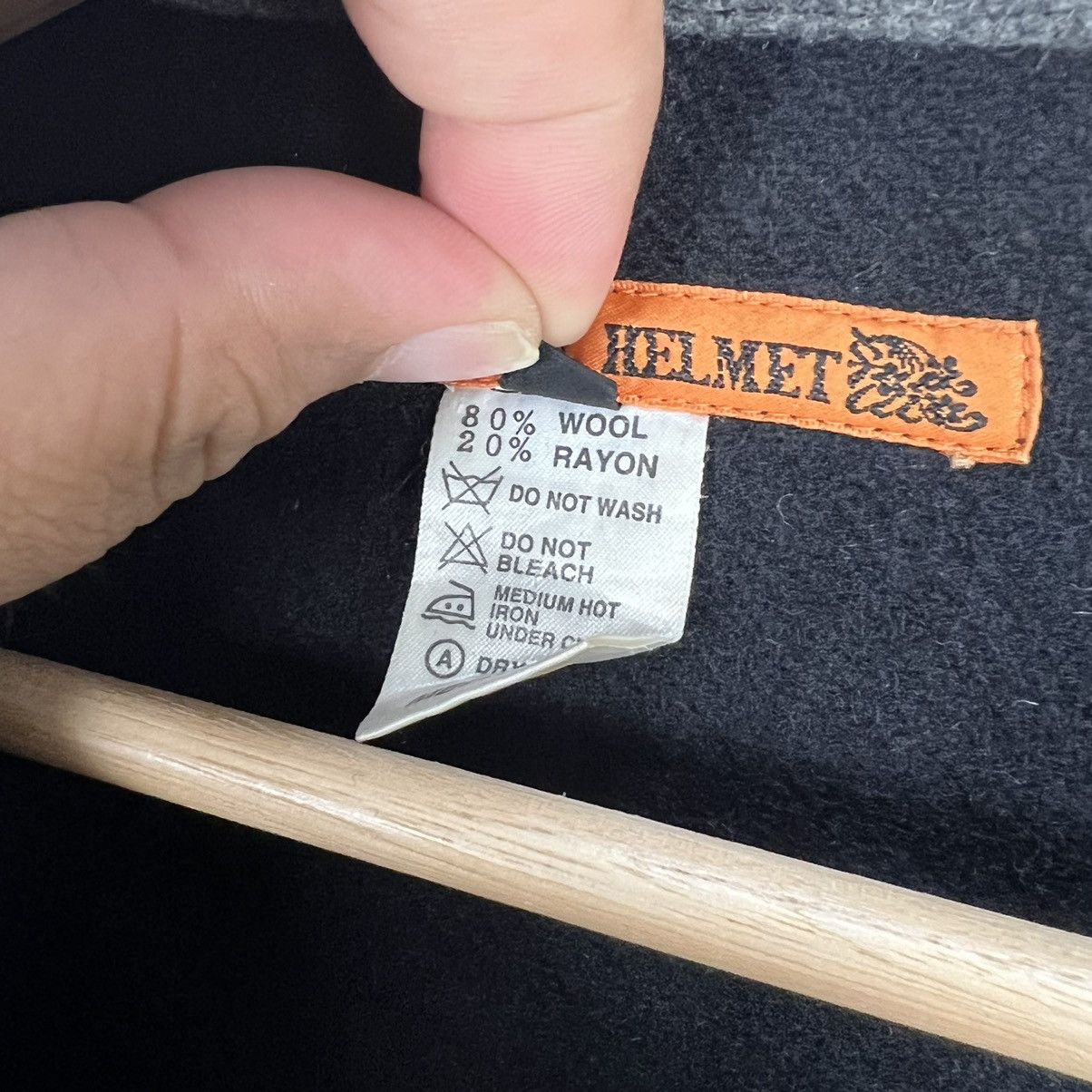 Japanese Brand VINTAGE ORANGE HELMET WOOL JACKET INSPIRED BY ISSEY MIYAKE Size US M / EU 48-50 / 2 - 13 Thumbnail