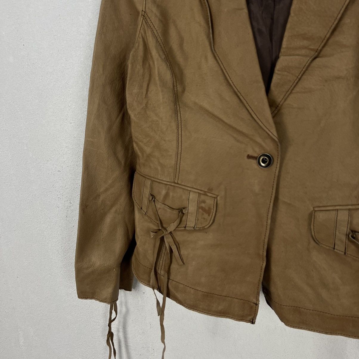 Japanese Brand VINTAGE UNA CLASSE RIDER BIKER PARACHUTE LEATHER JACKET Size US M / EU 48-50 / 2 - 6 Thumbnail
