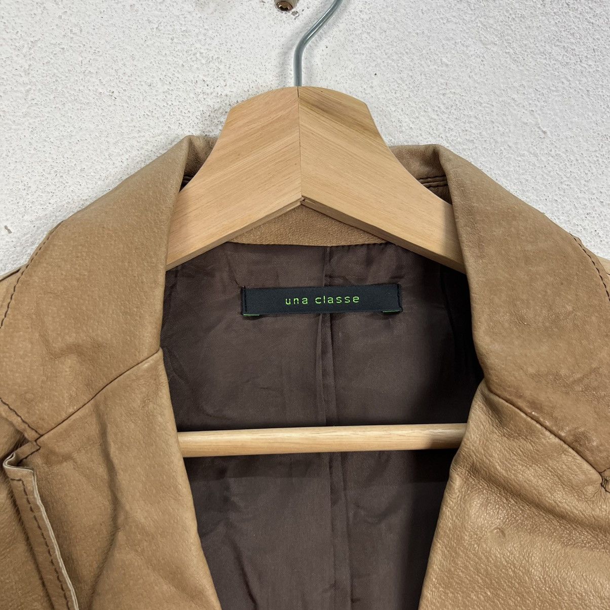 Japanese Brand VINTAGE UNA CLASSE RIDER BIKER PARACHUTE LEATHER JACKET Size US M / EU 48-50 / 2 - 7 Thumbnail