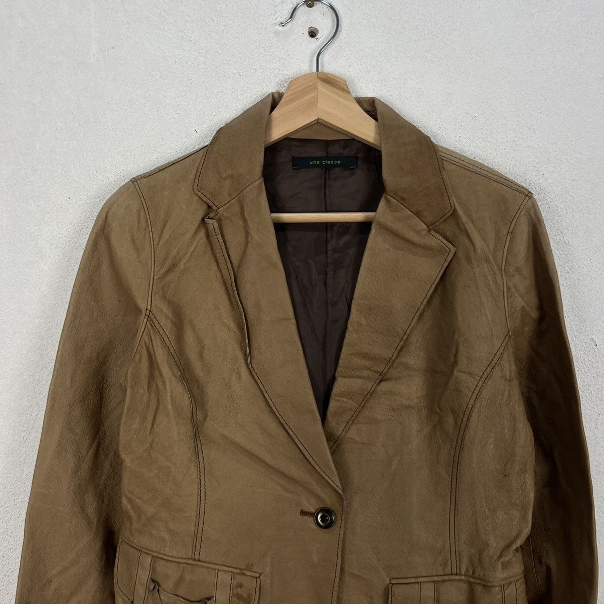Japanese Brand VINTAGE UNA CLASSE RIDER BIKER PARACHUTE LEATHER JACKET Size US M / EU 48-50 / 2 - 3 Thumbnail