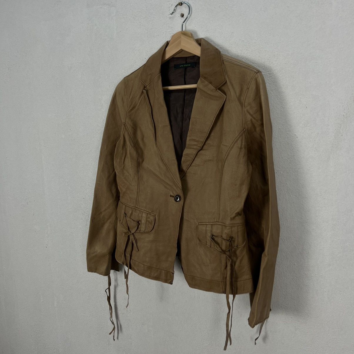 Japanese Brand VINTAGE UNA CLASSE RIDER BIKER PARACHUTE LEATHER JACKET Size US M / EU 48-50 / 2 - 2 Thumbnail