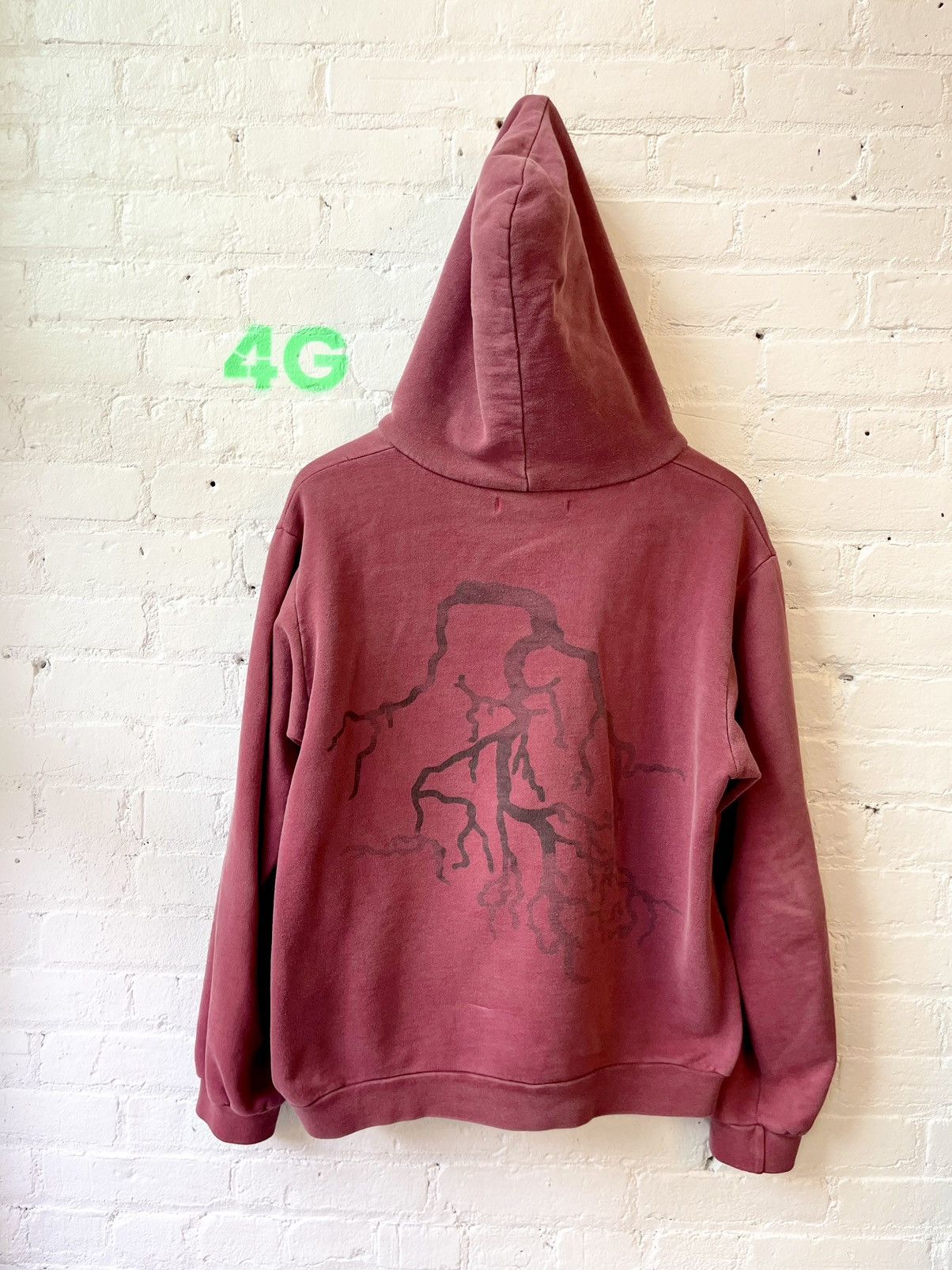 image of Raf Simons OG Virginia Creeper Hoodie Eu50 in Red, Men's (Size Large)
