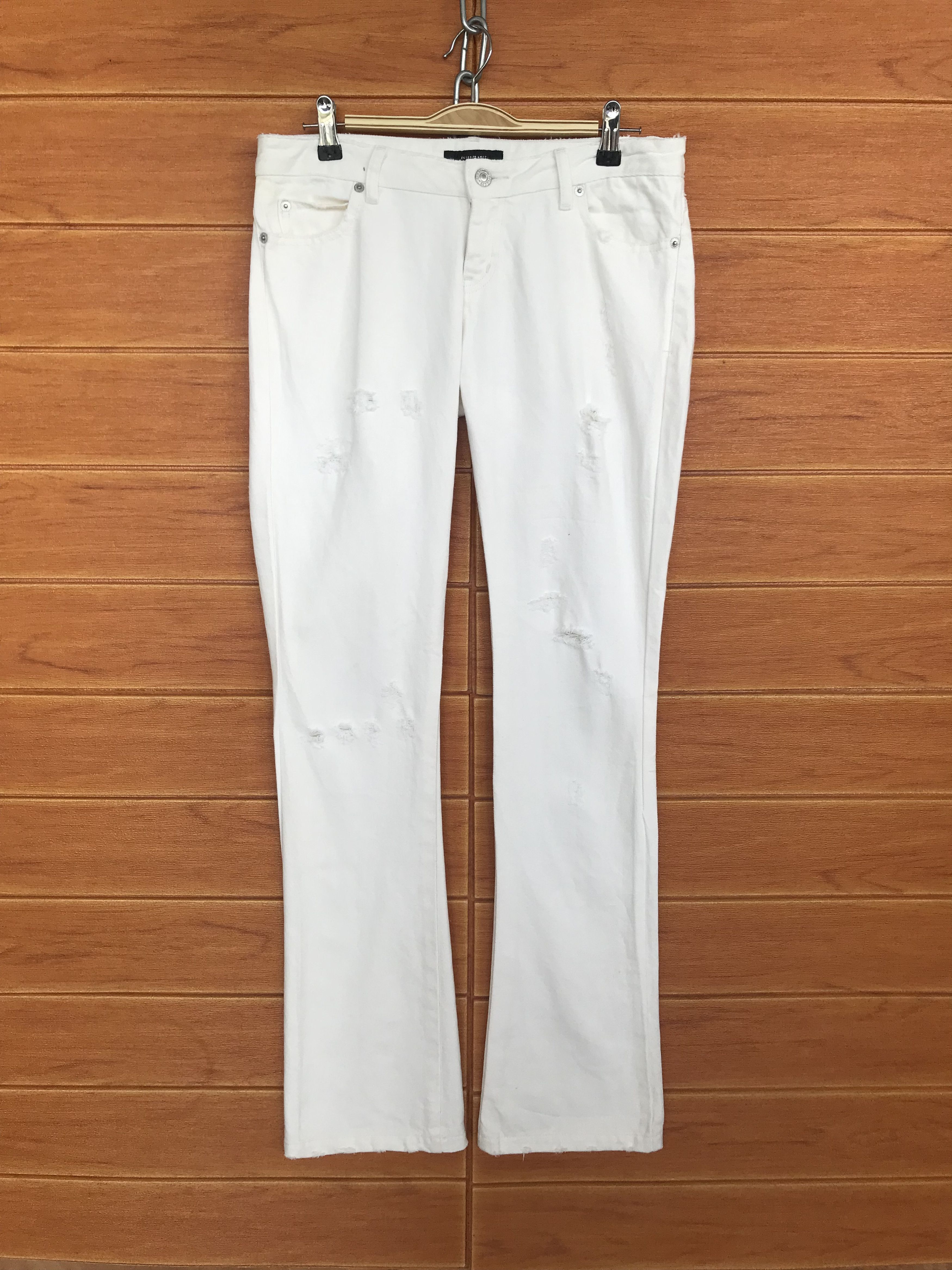 Le Grande Bleu (L.G.B.) Flare Jeans Distress Interplanet Boot Cut Pants Streetwear Size US 27 - 2 Thumbnail