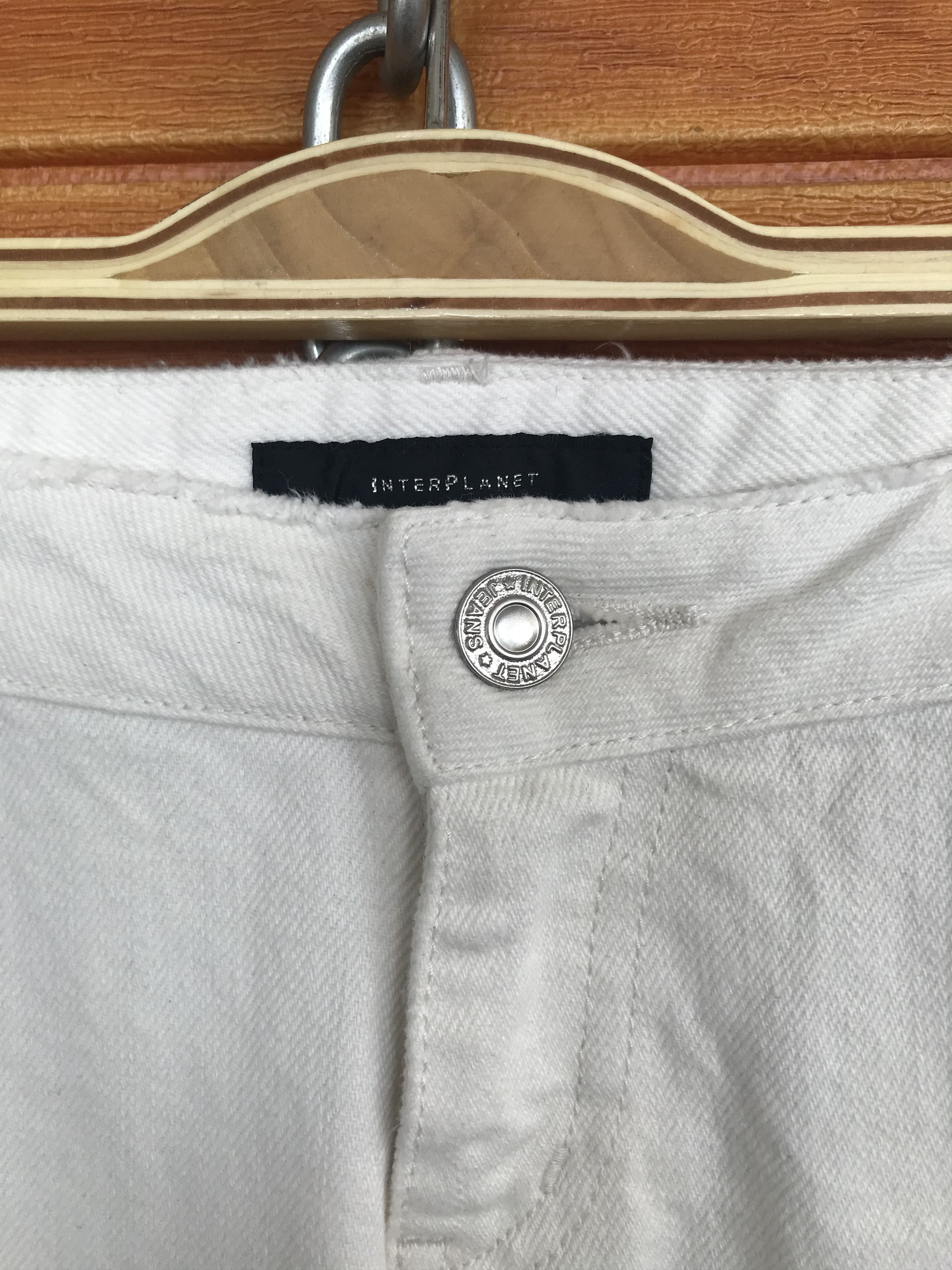 Le Grande Bleu (L.G.B.) Flare Jeans Distress Interplanet Boot Cut Pants Streetwear Size US 27 - 21 Thumbnail