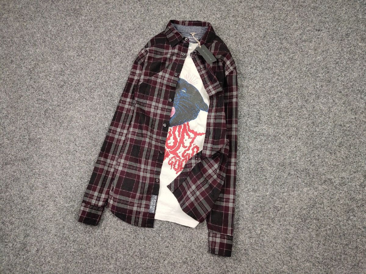 Flannel Vintage Flannel Shirt Travis Scott Style Size US M / EU 48-50 / 2 - 7 Thumbnail