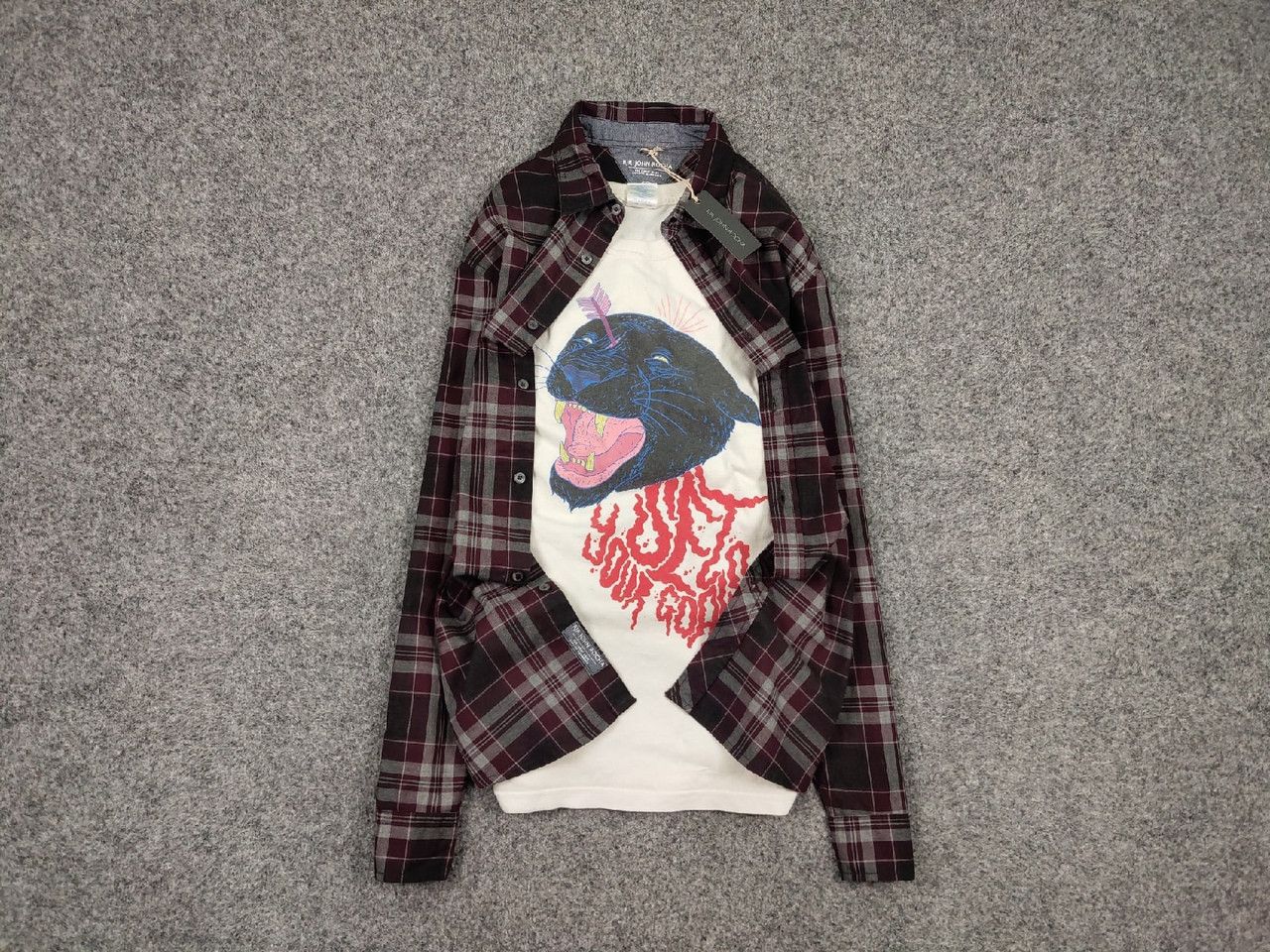Flannel Vintage Flannel Shirt Travis Scott Style Size US M / EU 48-50 / 2 - 1 Thumbnail