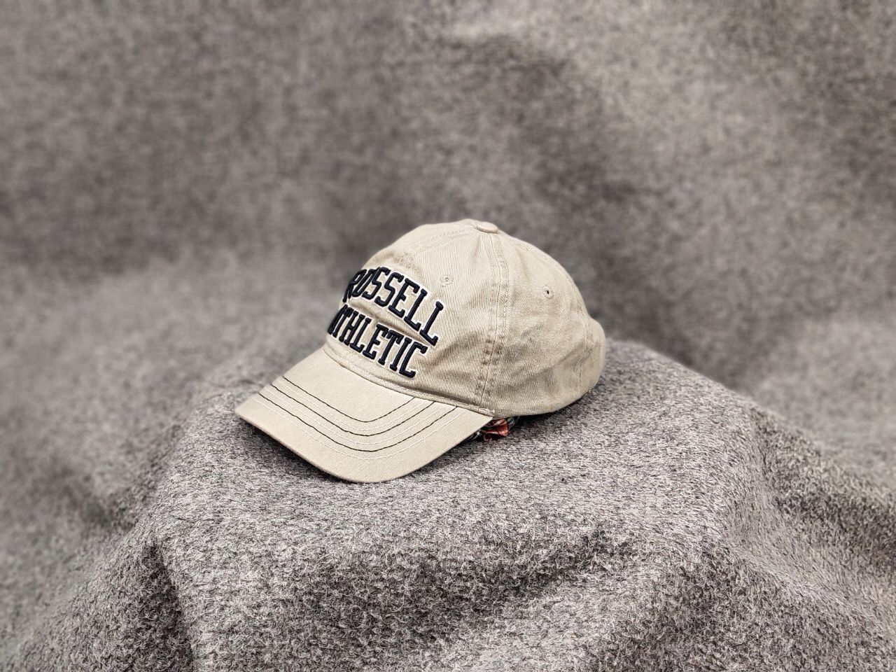Russell Athletic Vintage 90's Russell Athletic Classic Logo unisex Beige Cap Size ONE SIZE - 4 Thumbnail