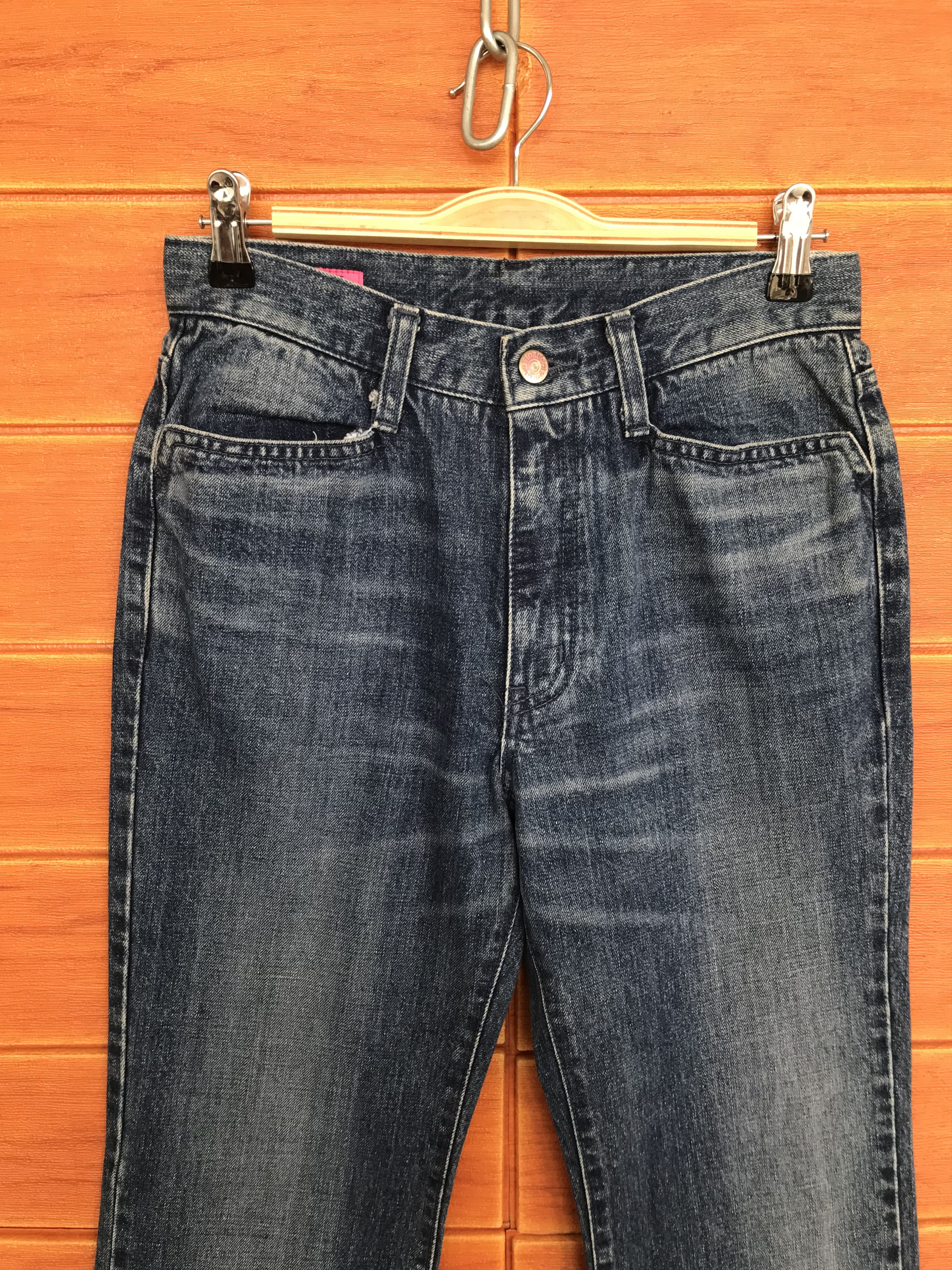 Fiorucci Flare Jeans Fiorucci Flower Embroidered Boot Cut Jeans Size US 27 - 3 Thumbnail