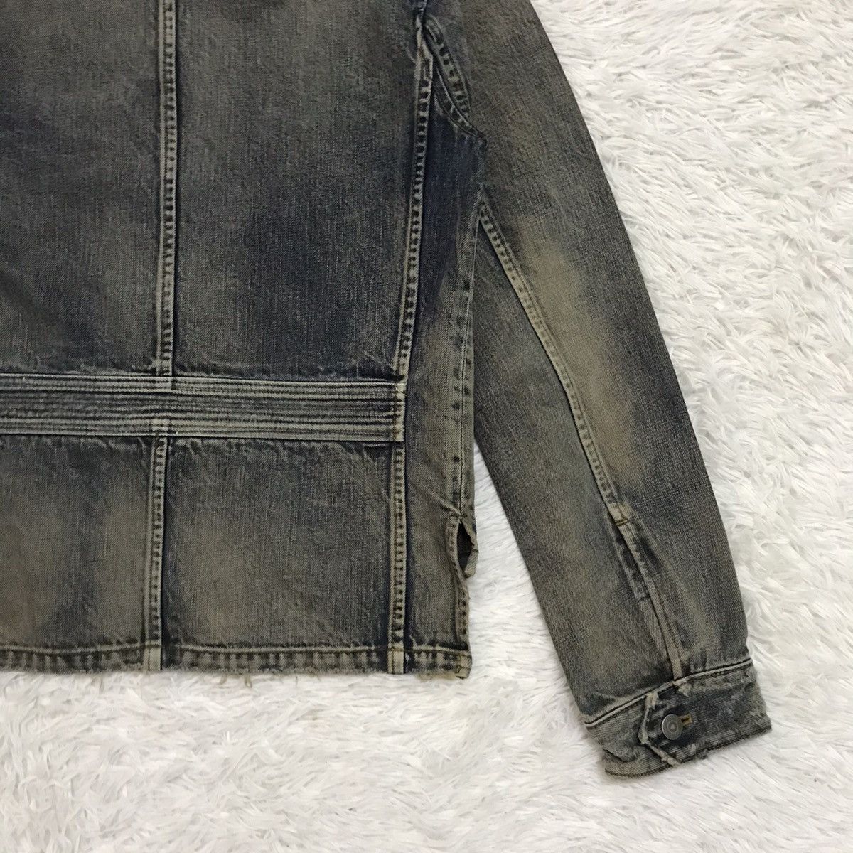 Iroquois Japan Rare & Vtg Iroquois Denim Distress Style Jacket Size US S / EU 44-46 / 1 - 14 Thumbnail