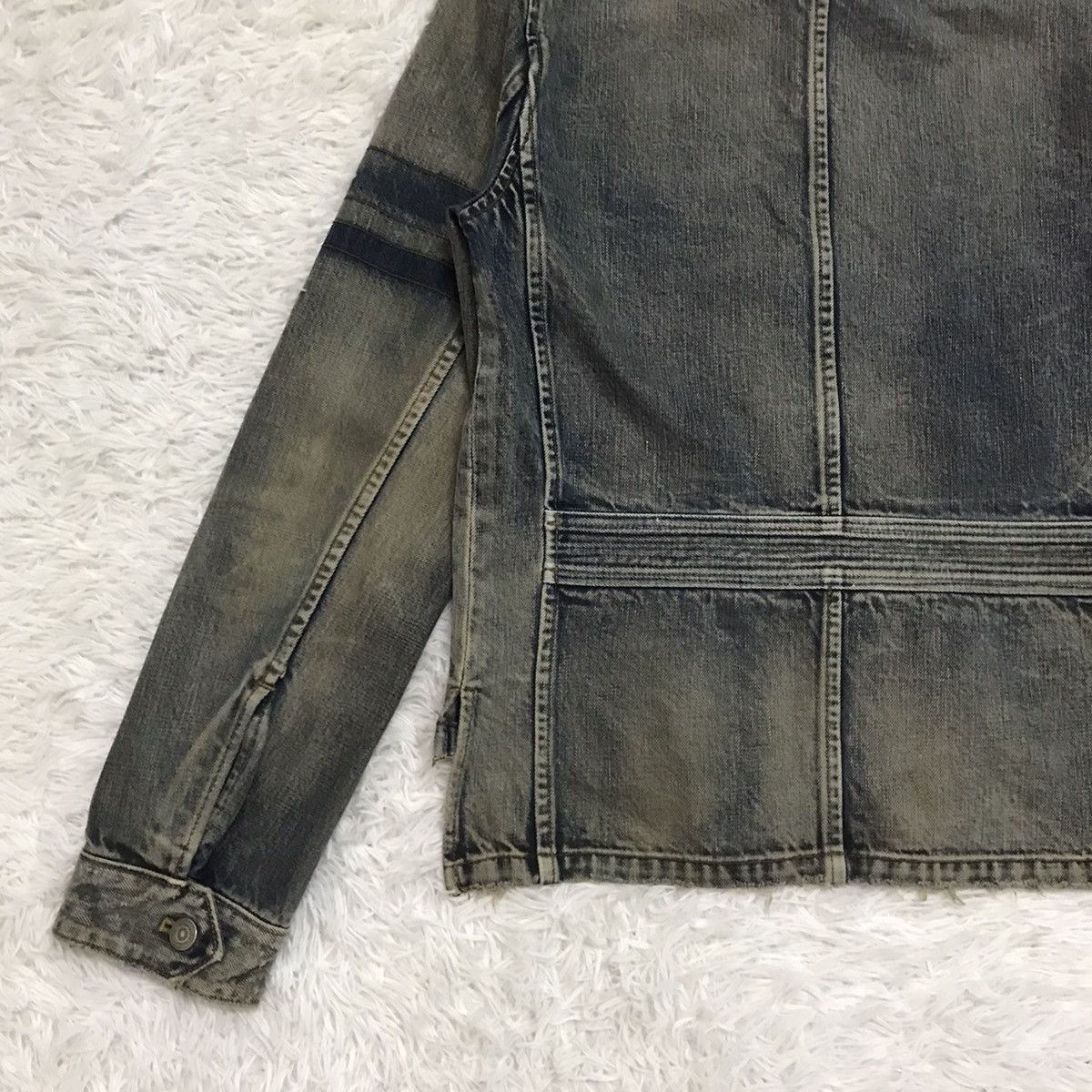 Iroquois Japan Rare & Vtg Iroquois Denim Distress Style Jacket Size US S / EU 44-46 / 1 - 13 Thumbnail