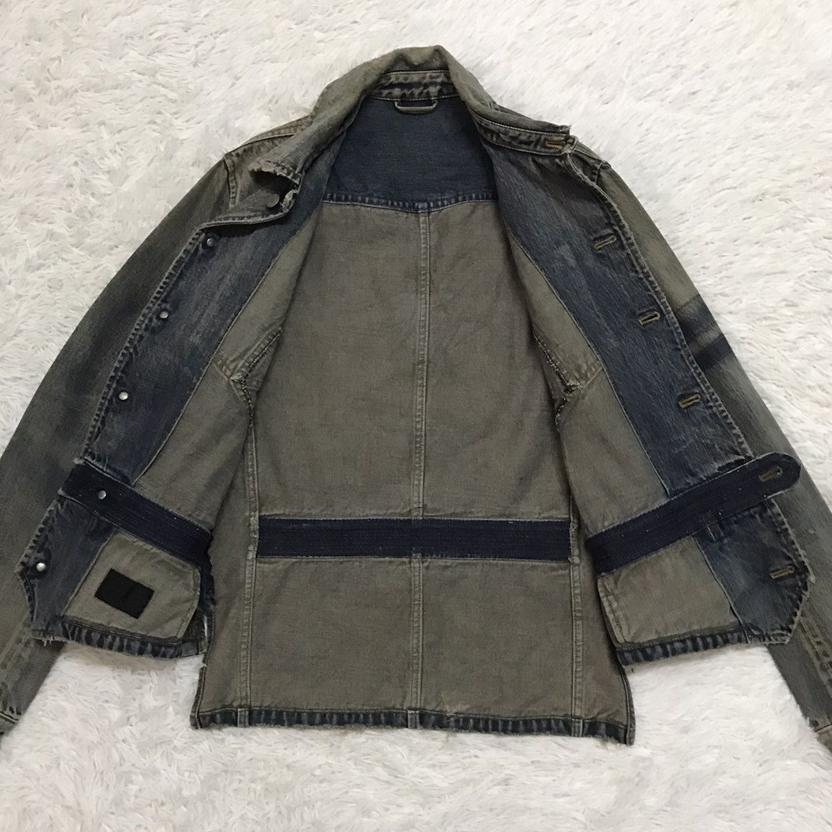 Iroquois Japan Rare & Vtg Iroquois Denim Distress Style Jacket Size US S / EU 44-46 / 1 - 16 Thumbnail
