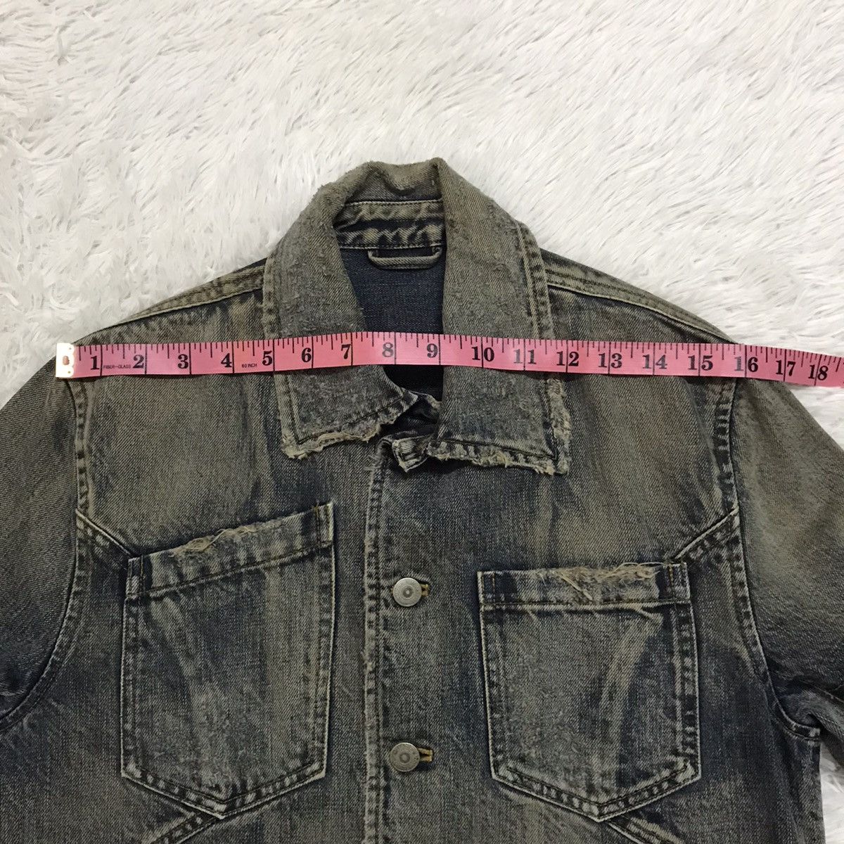 Iroquois Japan Rare & Vtg Iroquois Denim Distress Style Jacket Size US S / EU 44-46 / 1 - 19 Thumbnail