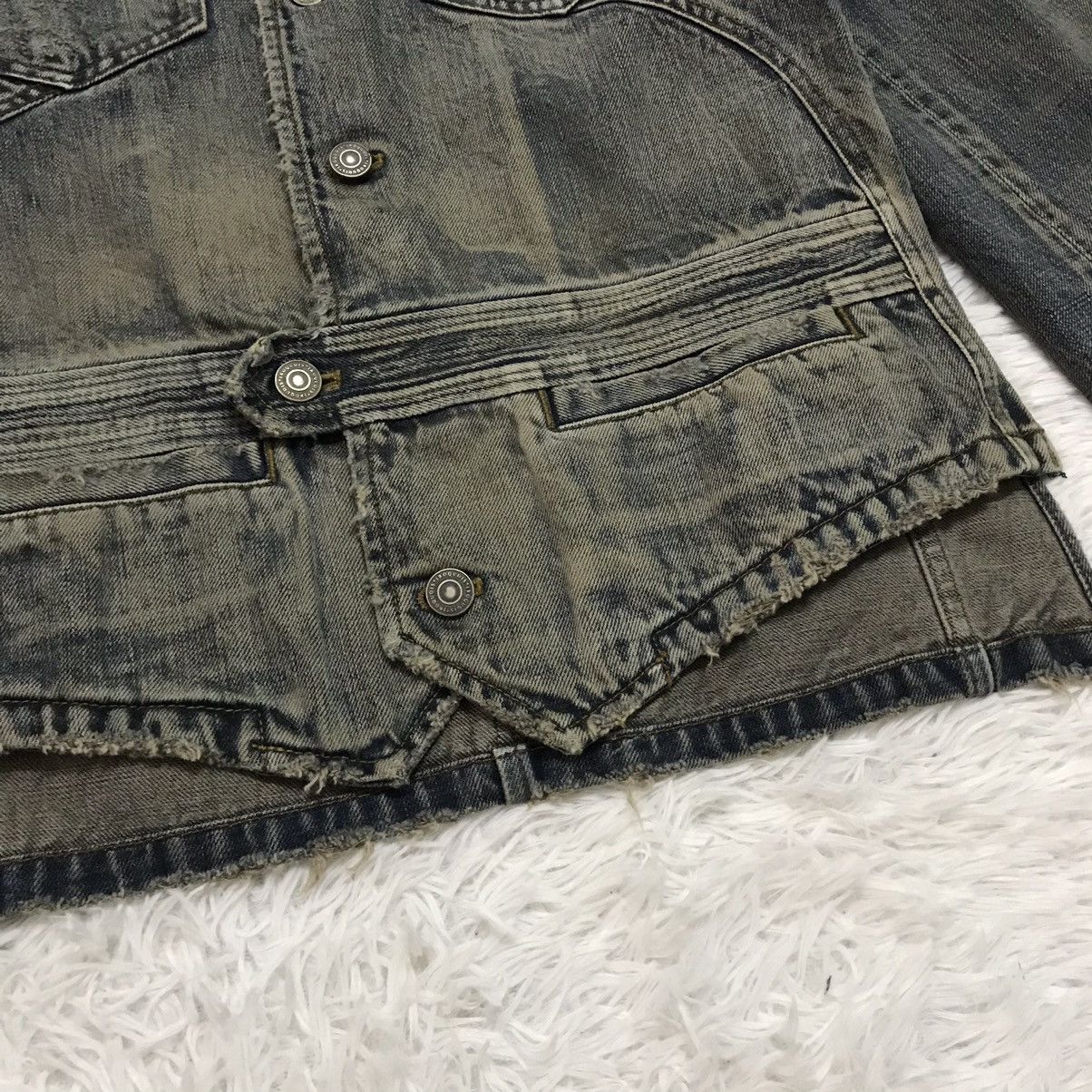 Iroquois Japan Rare & Vtg Iroquois Denim Distress Style Jacket Size US S / EU 44-46 / 1 - 9 Thumbnail