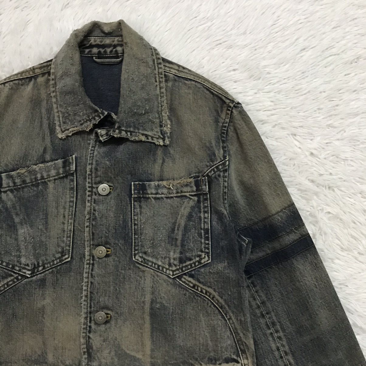 Iroquois Japan Rare & Vtg Iroquois Denim Distress Style Jacket Size US S / EU 44-46 / 1 - 4 Thumbnail