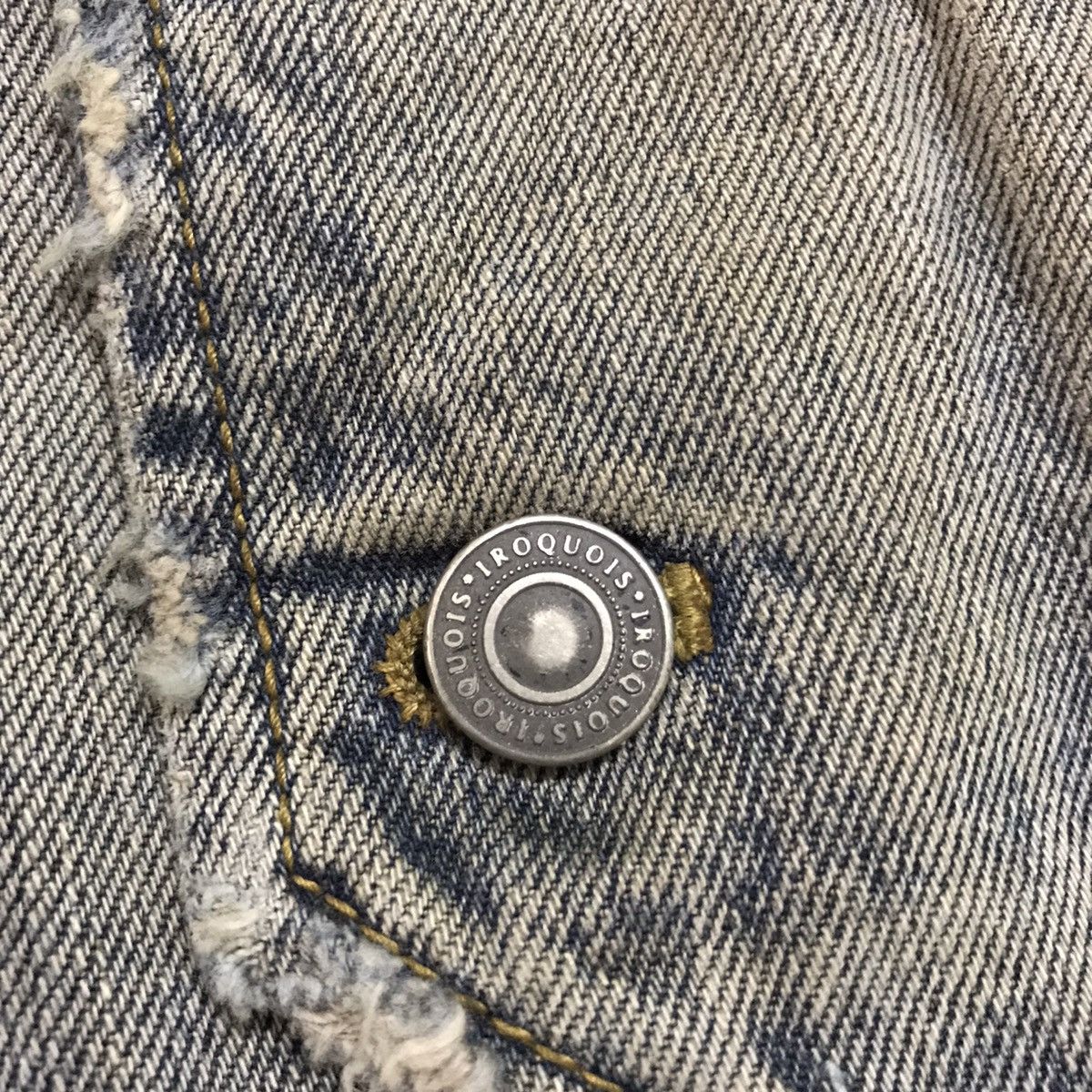 Iroquois Japan Rare & Vtg Iroquois Denim Distress Style Jacket Size US S / EU 44-46 / 1 - 10 Thumbnail