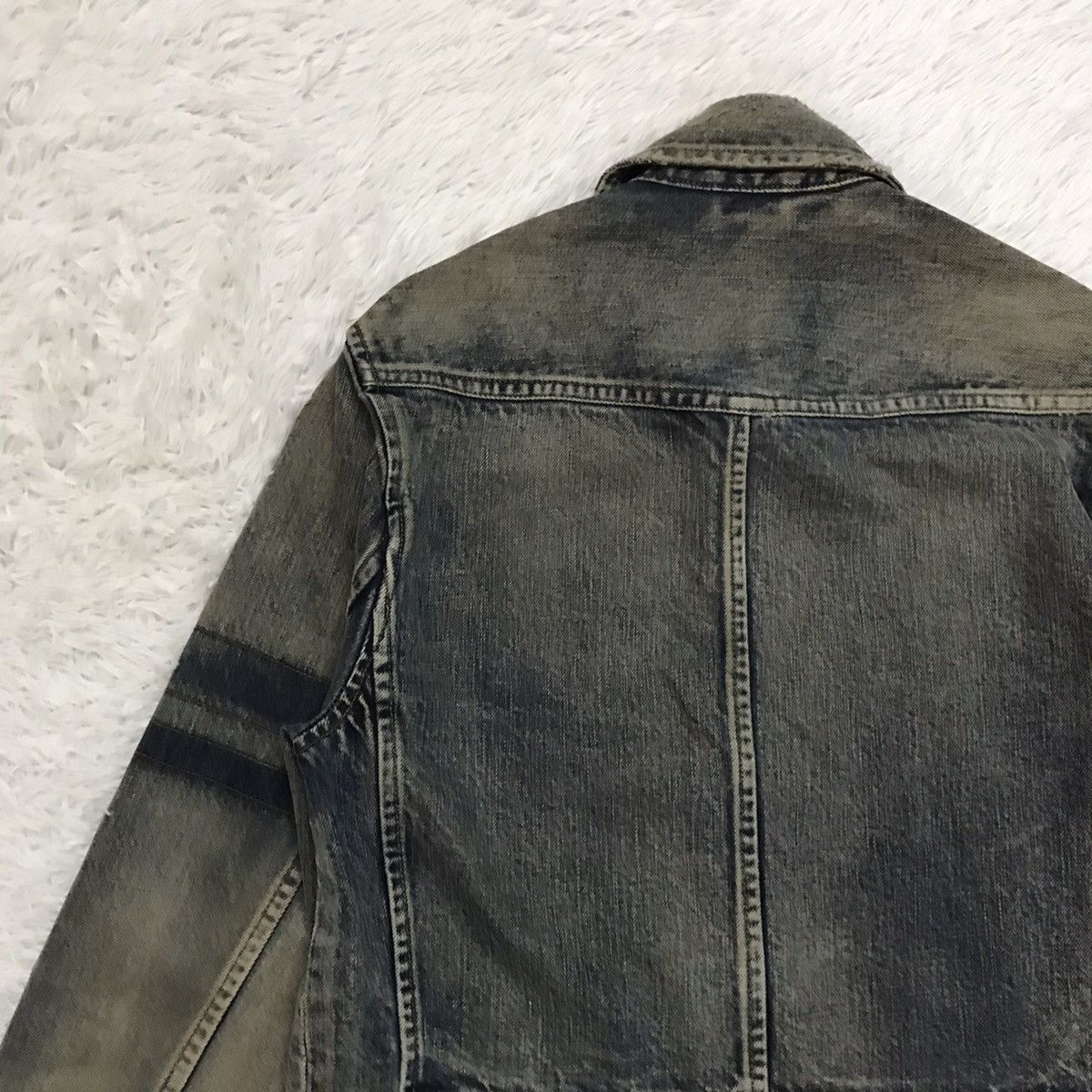 Iroquois Japan Rare & Vtg Iroquois Denim Distress Style Jacket Size US S / EU 44-46 / 1 - 11 Thumbnail