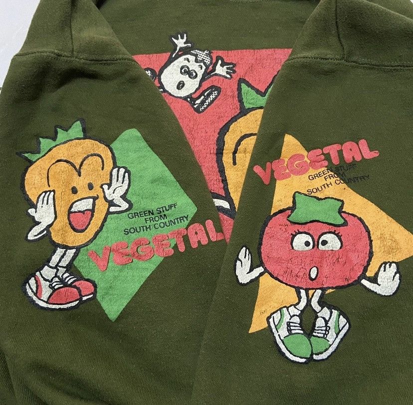 Vintage Vintage 90s vegetal sweatshirt cartoon anime Size US M / EU 48-50 / 2 - 3 Thumbnail