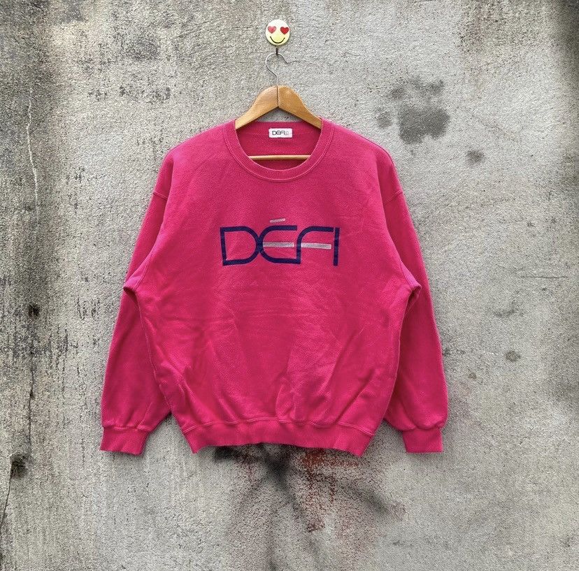 Vintage Vintage 90s defi sweatshirt pullover Size US L / EU 52-54 / 3 - 1 Thumbnail