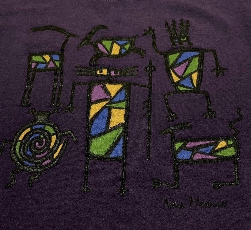 Fruit Of The Loom Vintage 90s new mexico sweatshirt pullover Size US XL / EU 56 / 4 - 2 Thumbnail