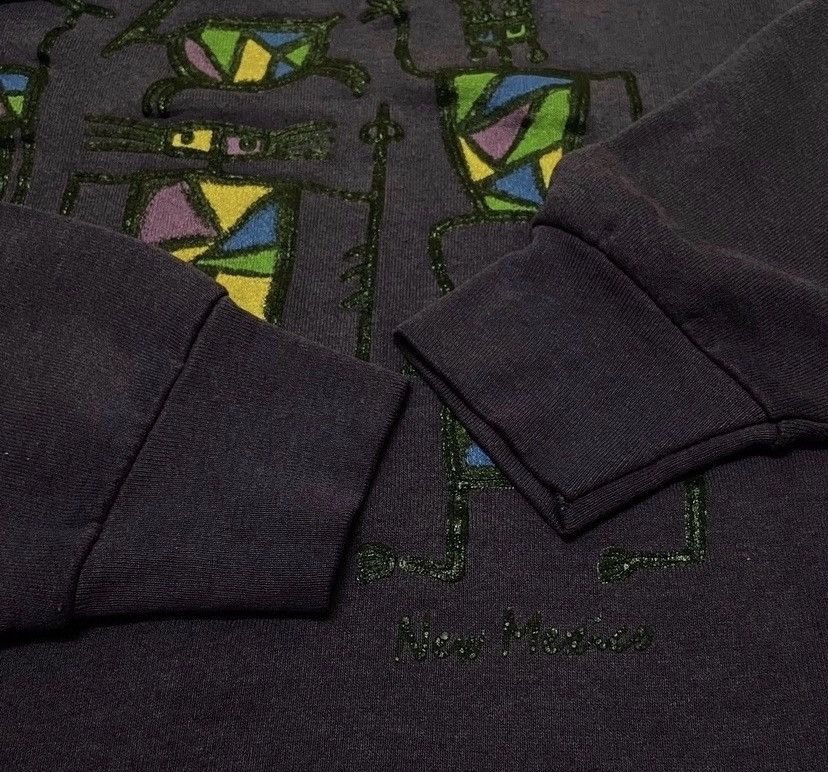 Fruit Of The Loom Vintage 90s new mexico sweatshirt pullover Size US XL / EU 56 / 4 - 4 Thumbnail
