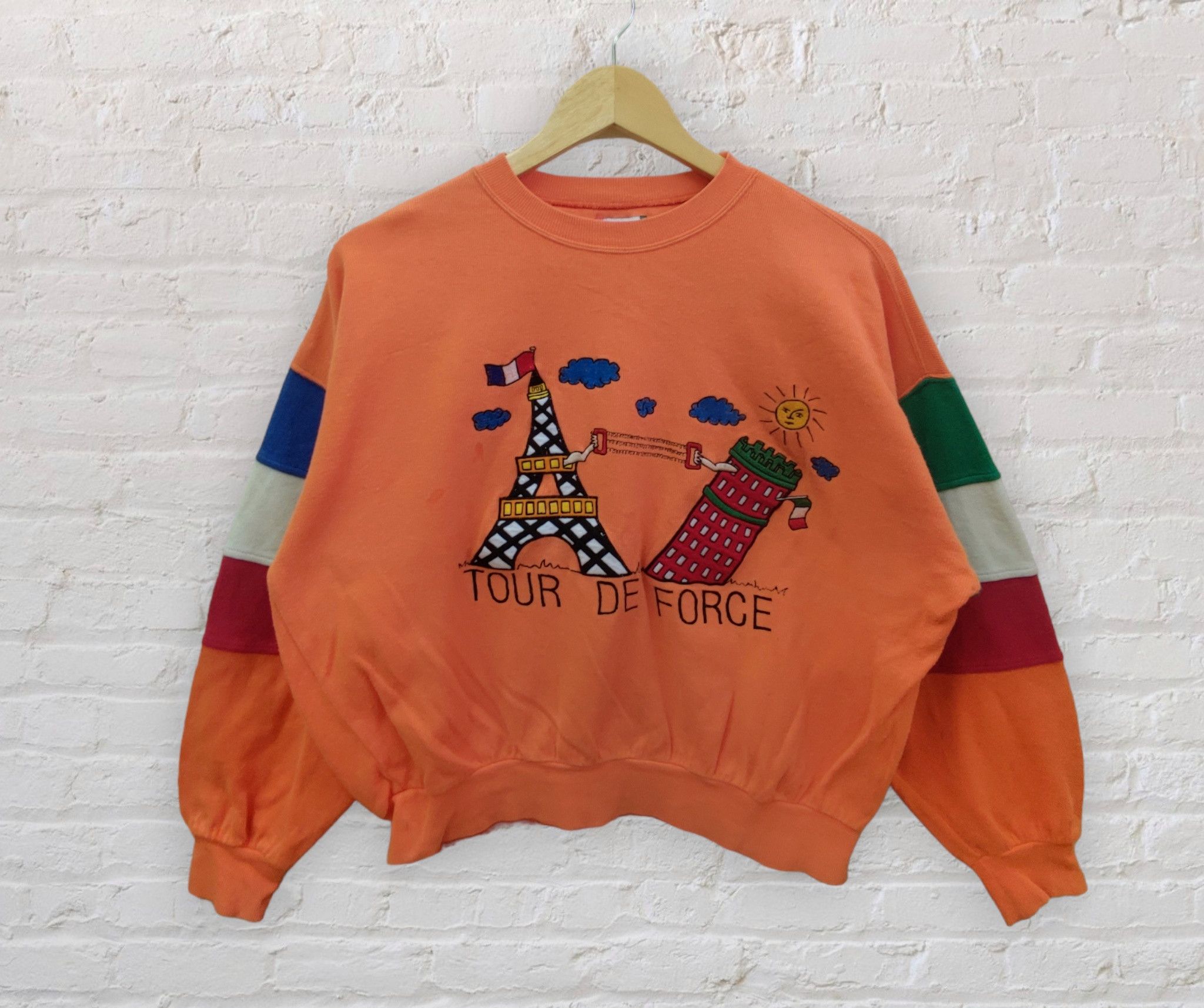 Vintage Castelbajac embroidered spellout sweatshirt crewneck