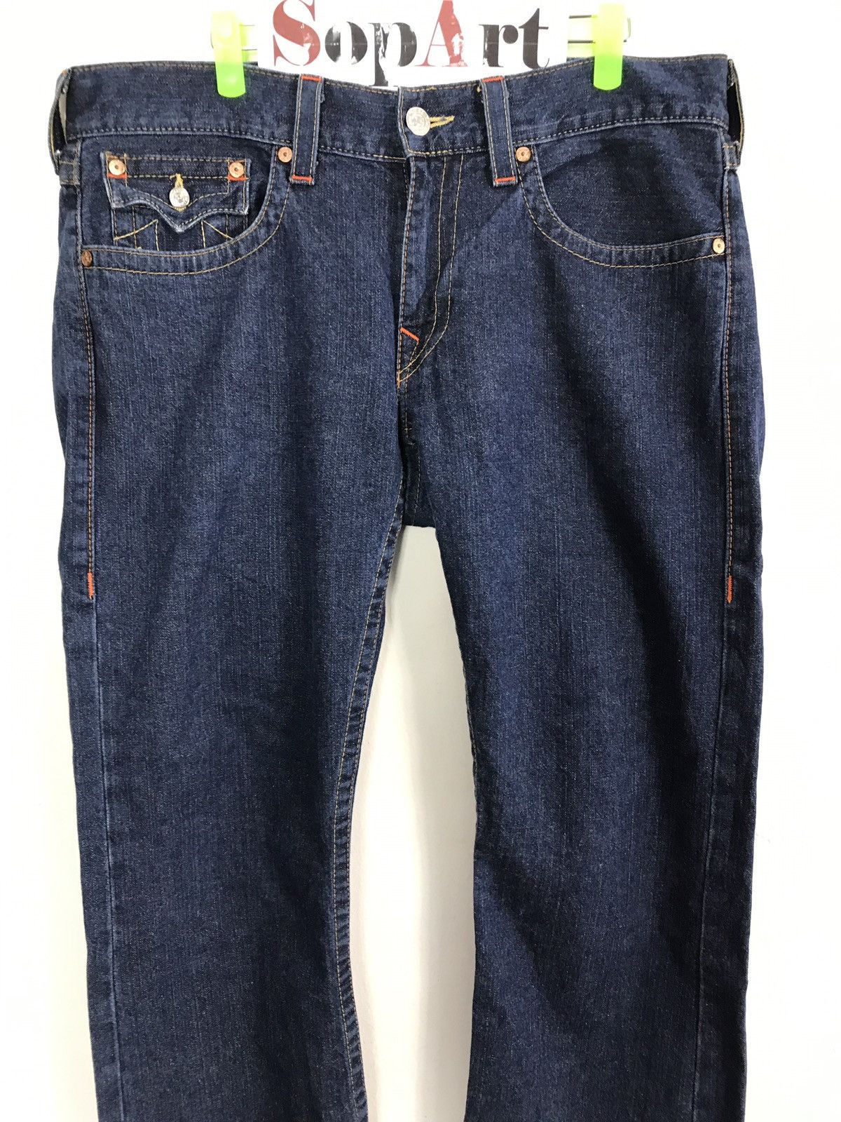 Japanese Brand × True Religion Vintage True Religion Indigo Denim Jeans Size US 37 - 3 Thumbnail