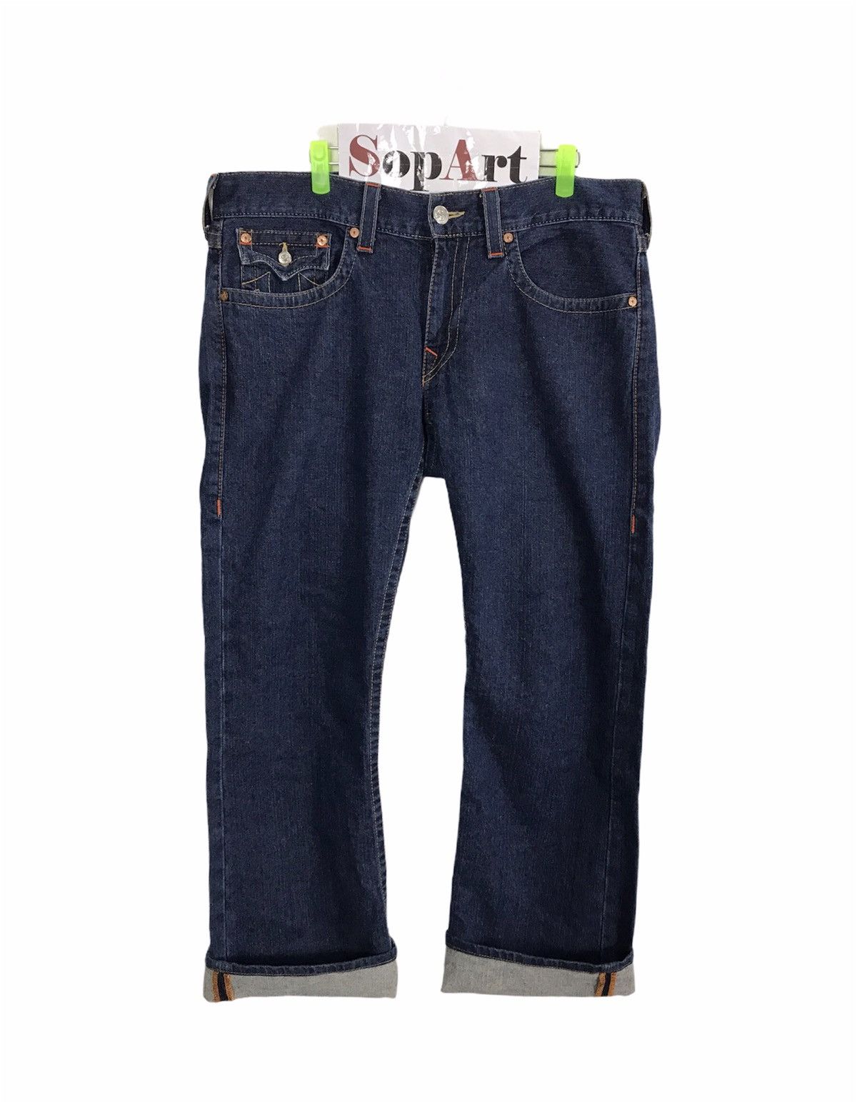 Japanese Brand × True Religion Vintage True Religion Indigo Denim Jeans Size US 37 - 1 Thumbnail