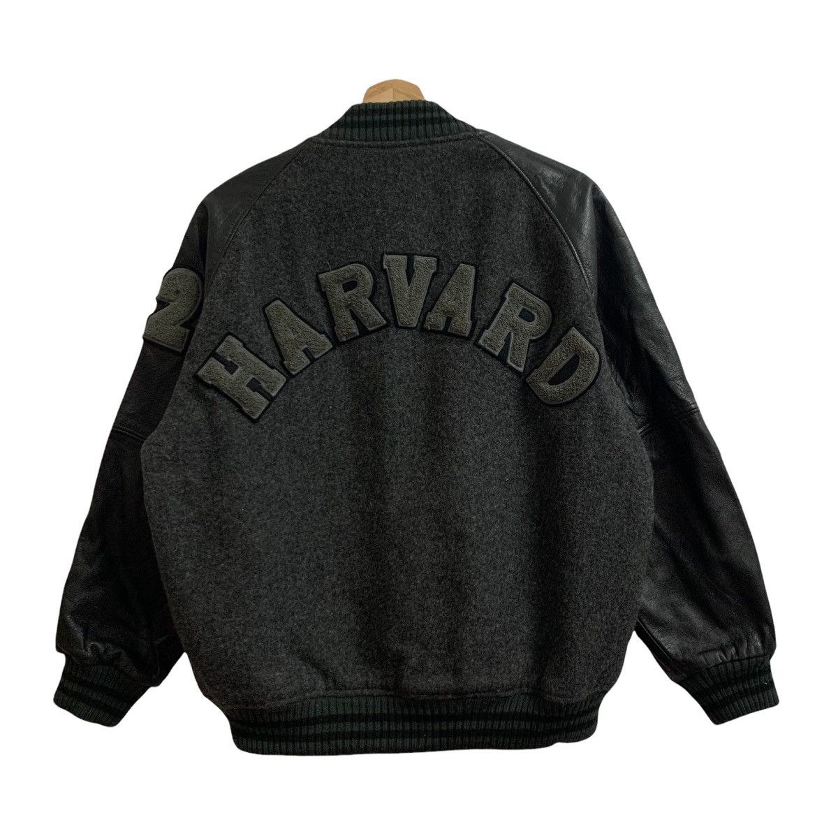 Vintage 🔥Vintage HARVARD Baseball Wool Leather Varsity Jacket Size US S / EU 44-46 / 1 - 7 Thumbnail