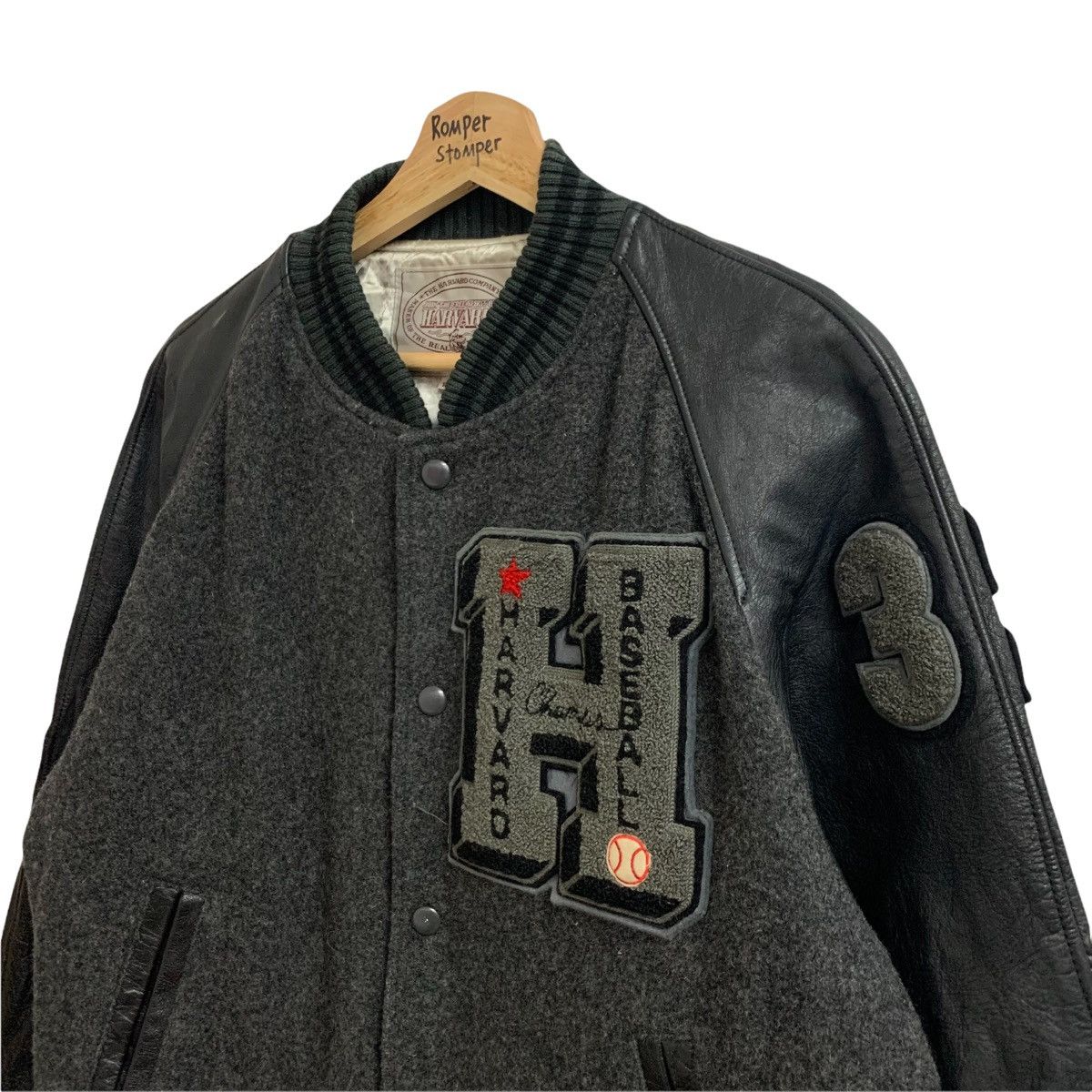Vintage 🔥Vintage HARVARD Baseball Wool Leather Varsity Jacket Size US S / EU 44-46 / 1 - 4 Thumbnail