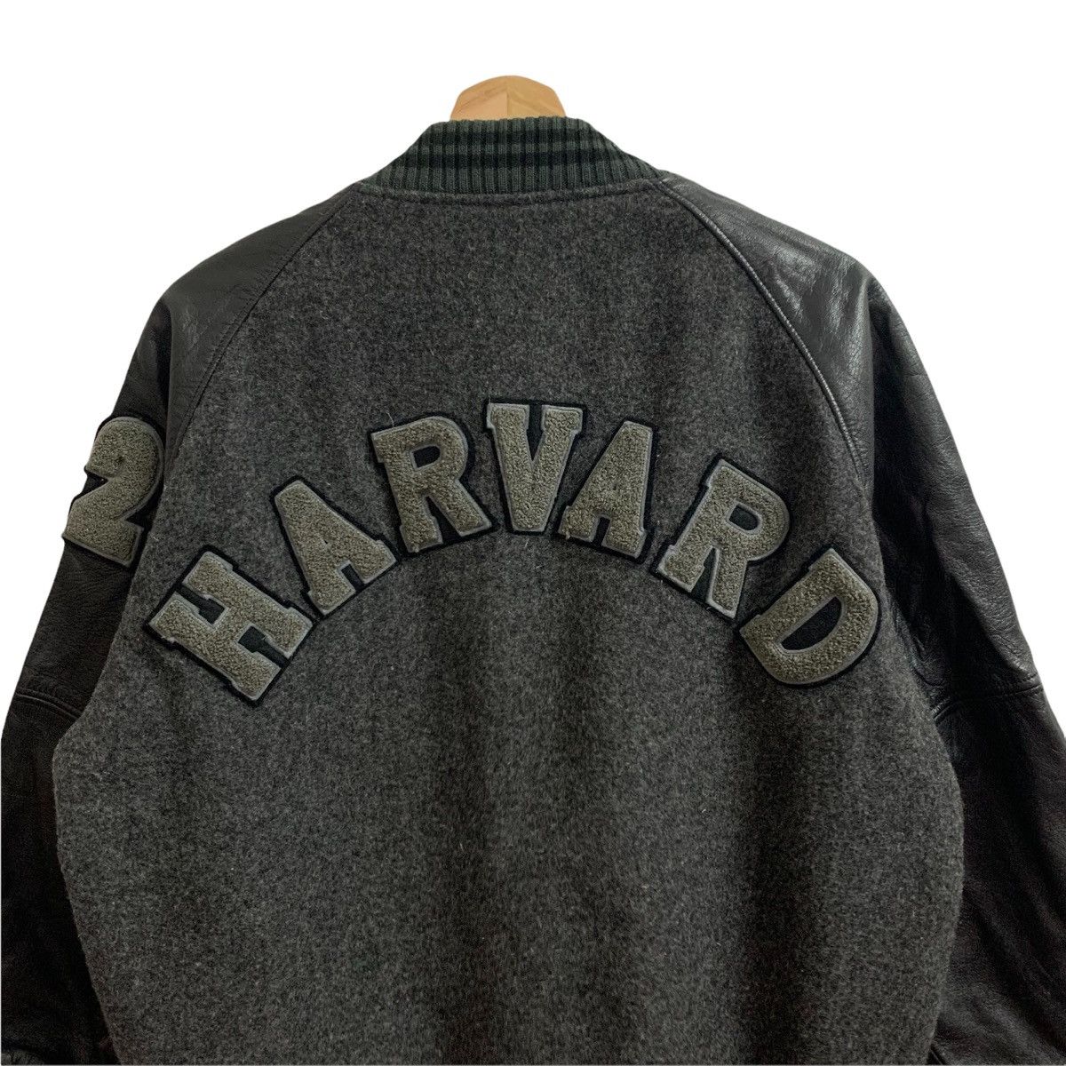 Vintage 🔥Vintage HARVARD Baseball Wool Leather Varsity Jacket Size US S / EU 44-46 / 1 - 8 Thumbnail