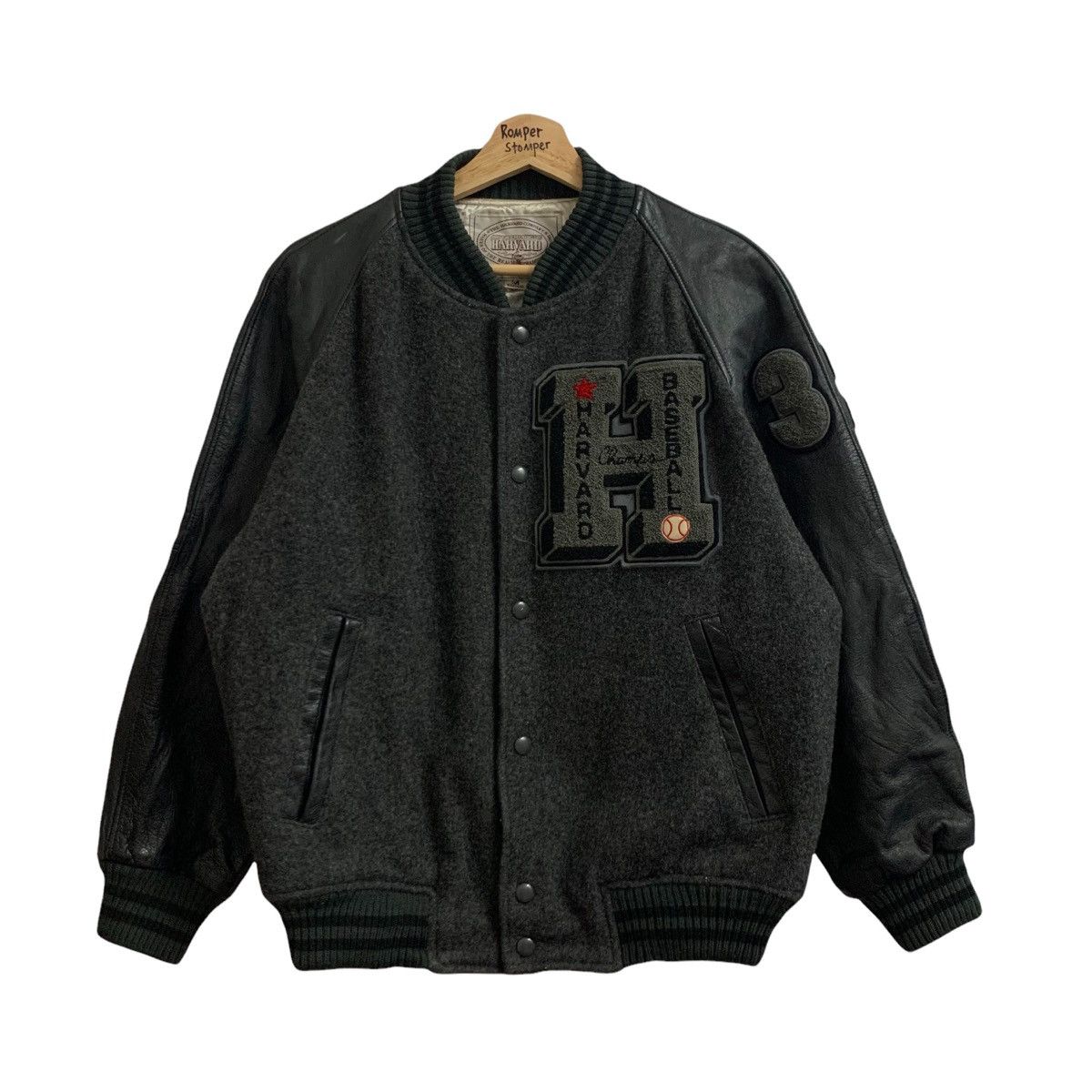 Vintage 🔥Vintage HARVARD Baseball Wool Leather Varsity Jacket Size US S / EU 44-46 / 1 - 1 Thumbnail