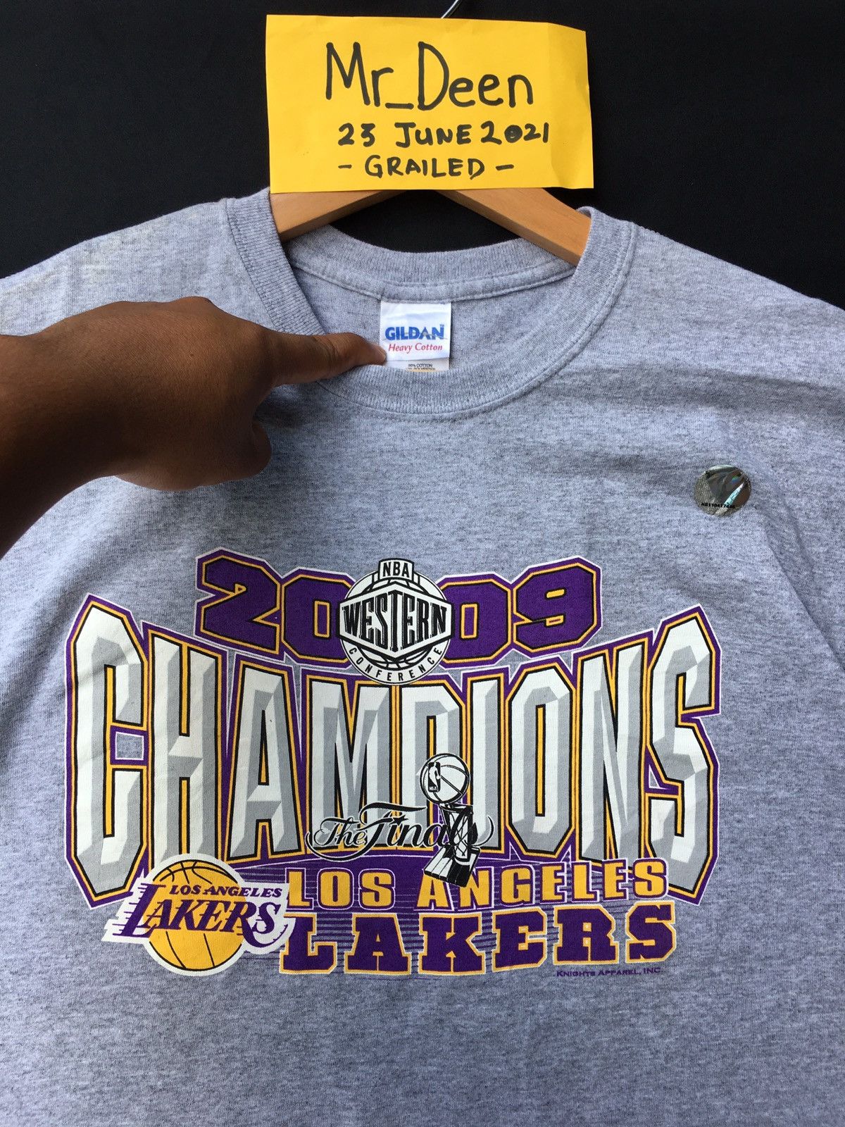 NBA Vintage NBA L.A Lakers Champions 2009 Tshirt Size US S / EU 44-46 / 1 - 6 Thumbnail