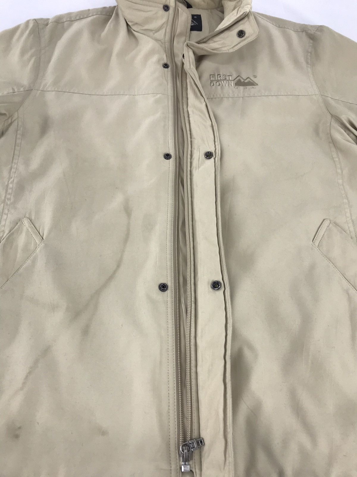 Japanese Brand First Down Zipper Jaket Hiking Outdoor Style Size US M / EU 48-50 / 2 - 7 Thumbnail
