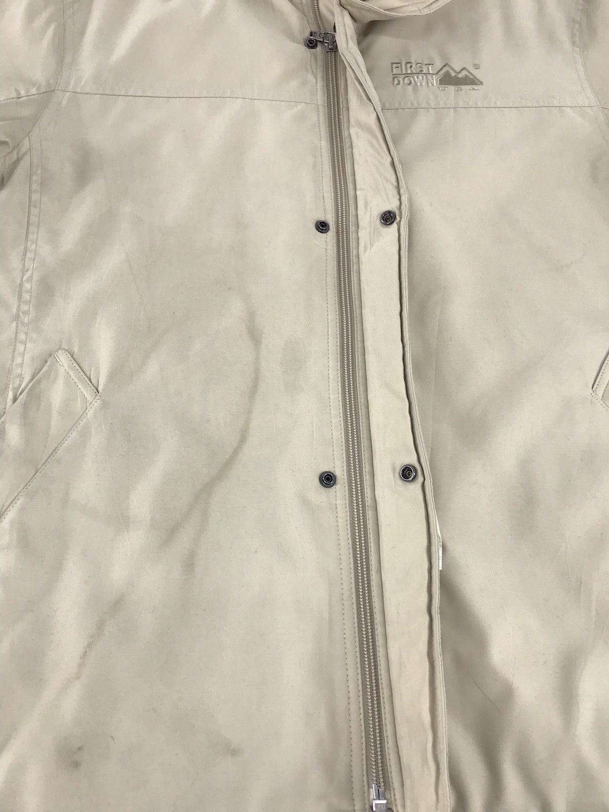 Japanese Brand First Down Zipper Jaket Hiking Outdoor Style Size US M / EU 48-50 / 2 - 6 Thumbnail