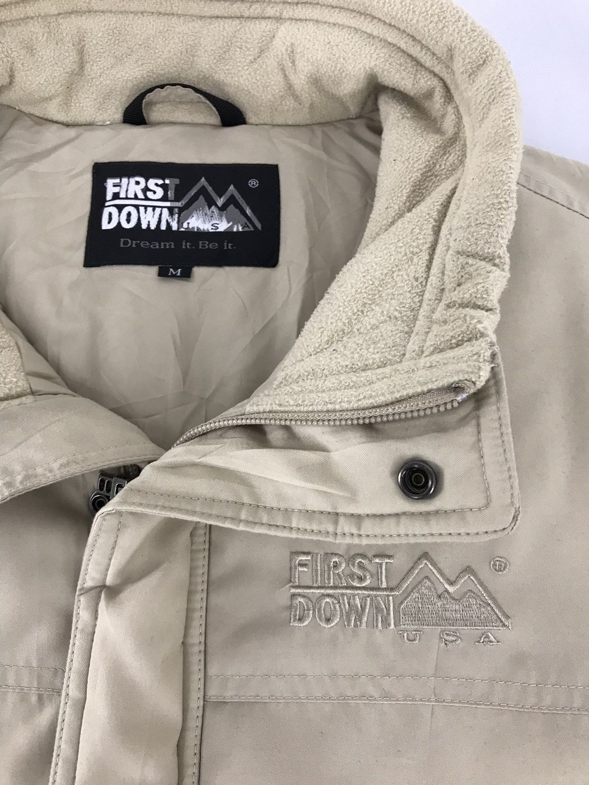 Japanese Brand First Down Zipper Jaket Hiking Outdoor Style Size US M / EU 48-50 / 2 - 5 Thumbnail