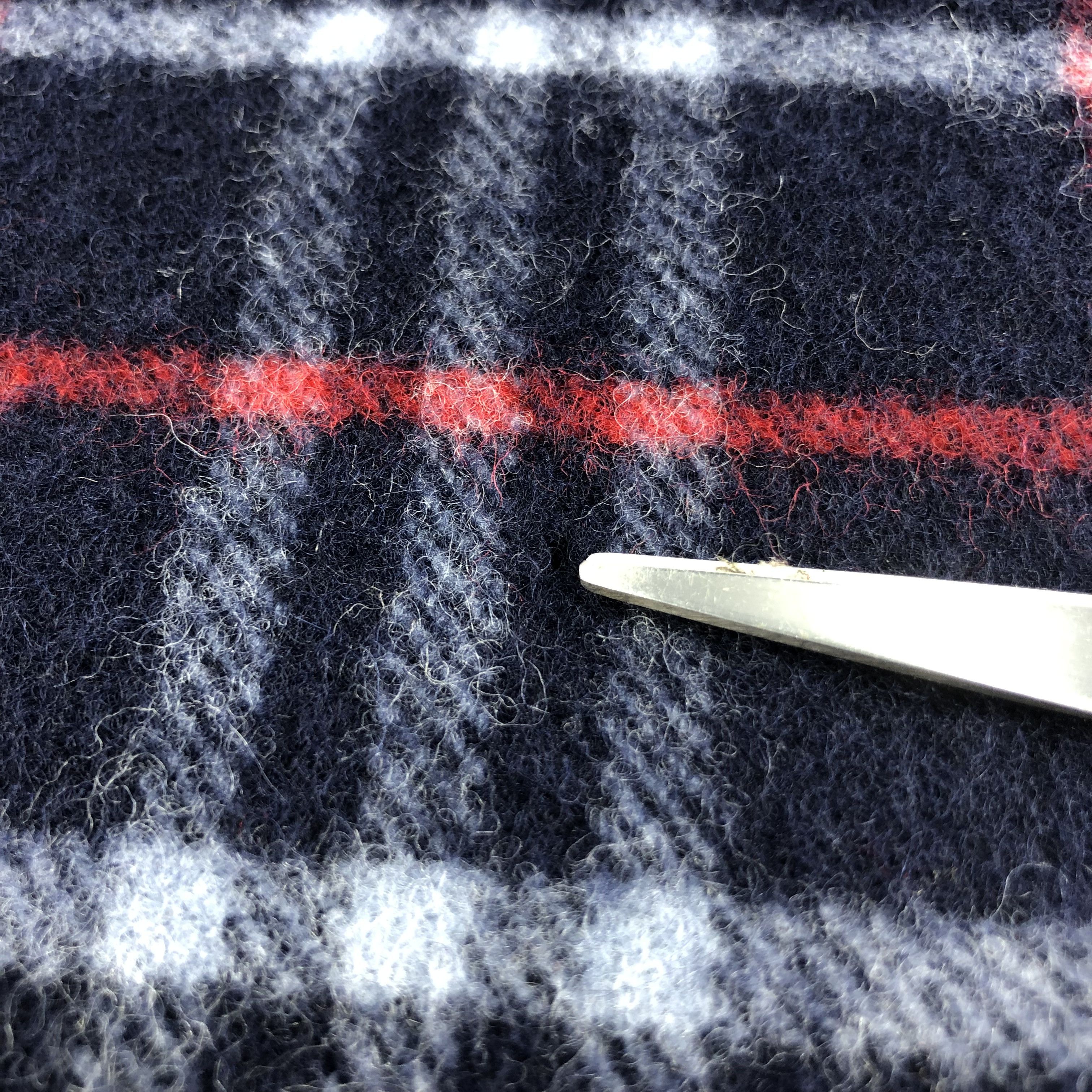 Burberry Burberrys Nova Check Blue Wool Scarf Muffler V502 Size ONE SIZE - 5 Thumbnail