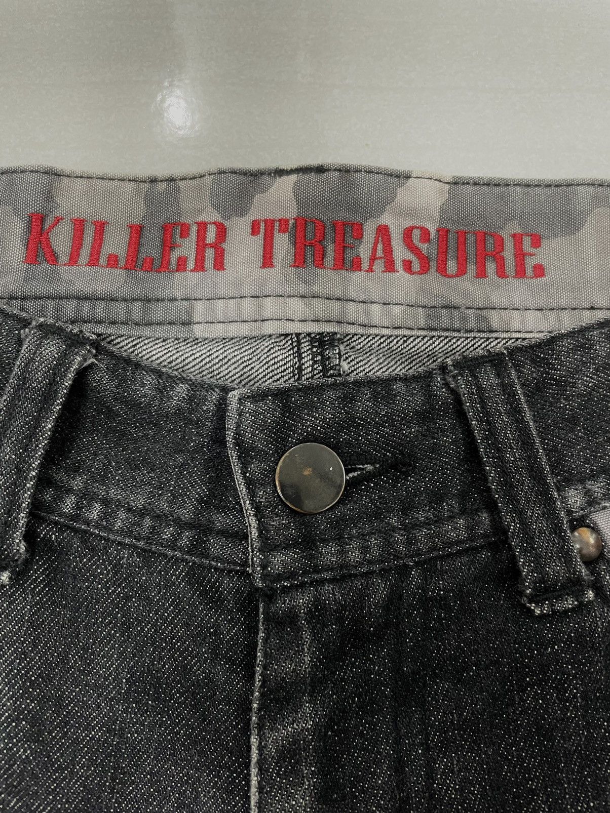 In The Attic × Japanese Brand × PPFM Killer Treasure Japan Cargo Jeans Flare Size US 31 - 6 Thumbnail